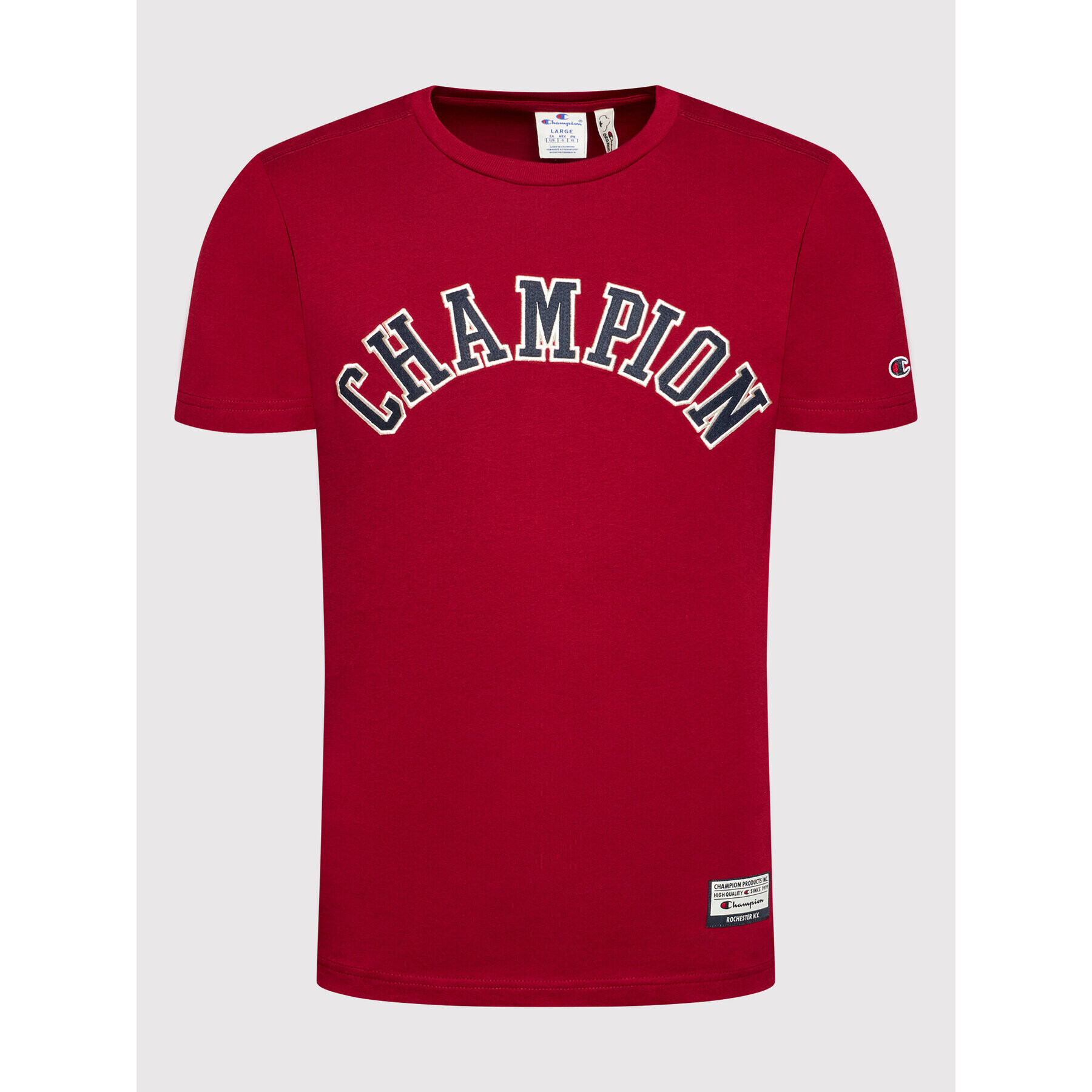 Champion Tričko Collegiate Logo 216575 Červená Regular Fit - Pepit.sk