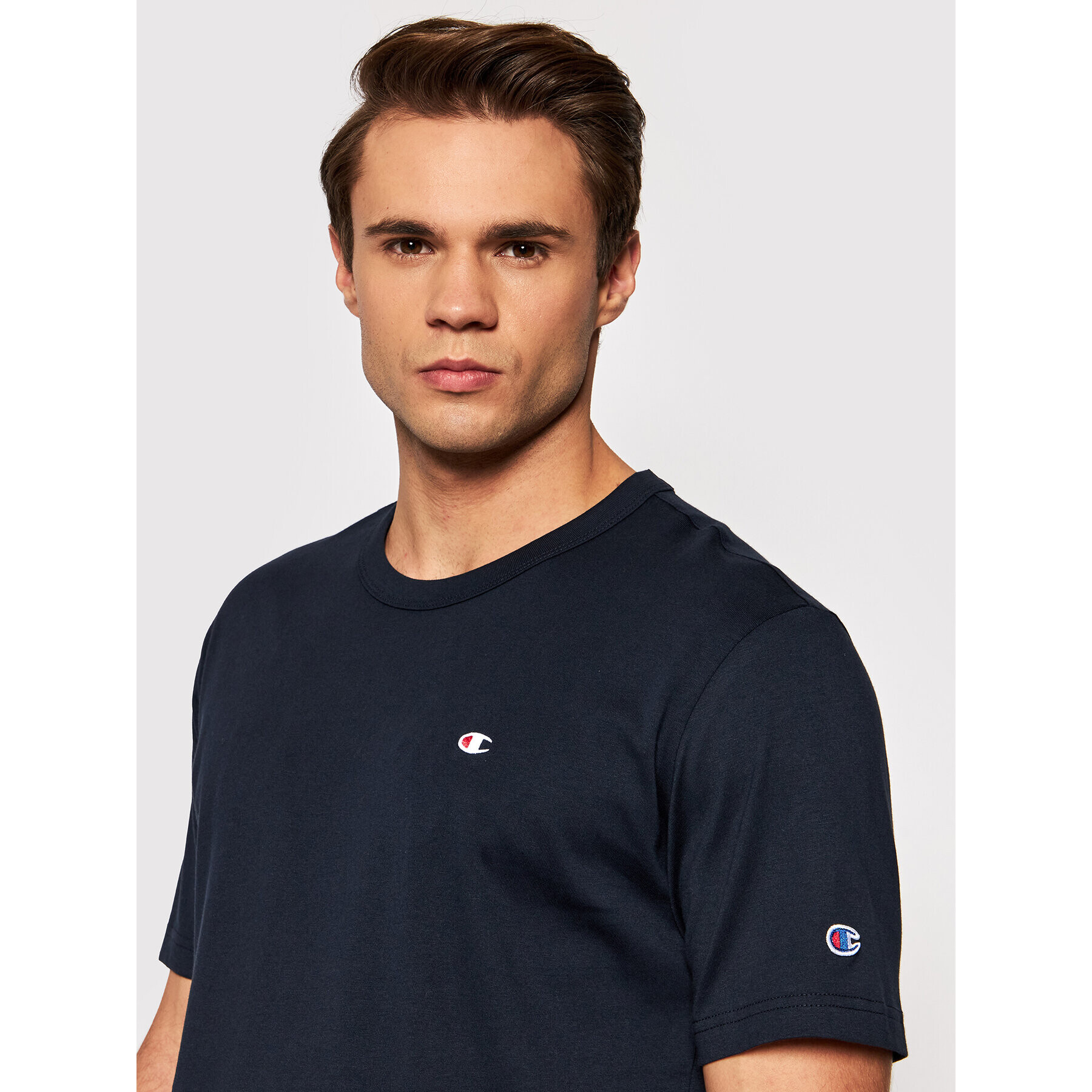 Champion Tričko Crewneck 216545 Tmavomodrá Regular Fit - Pepit.sk