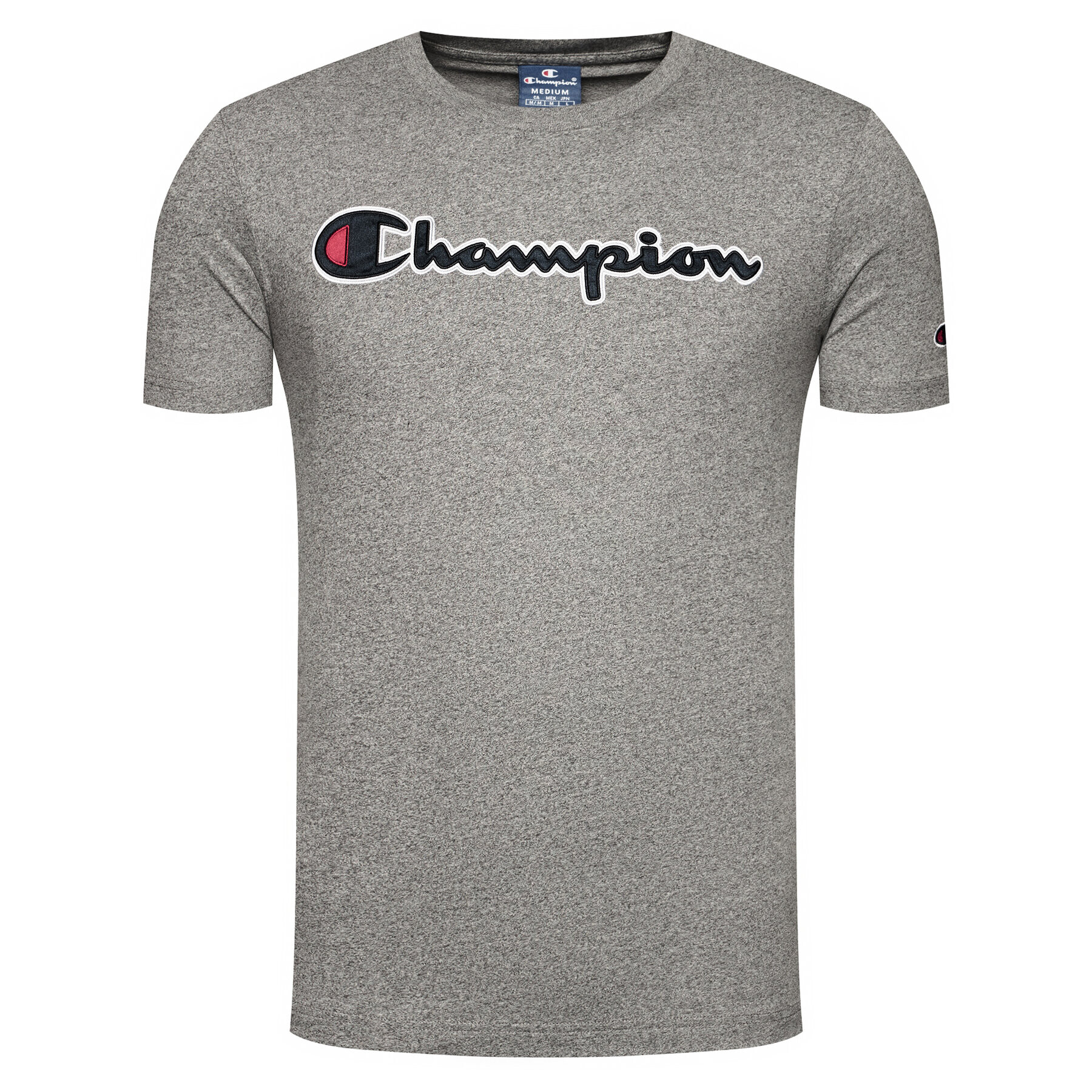 Champion Tričko Logo 214194 Sivá Regular Fit - Pepit.sk