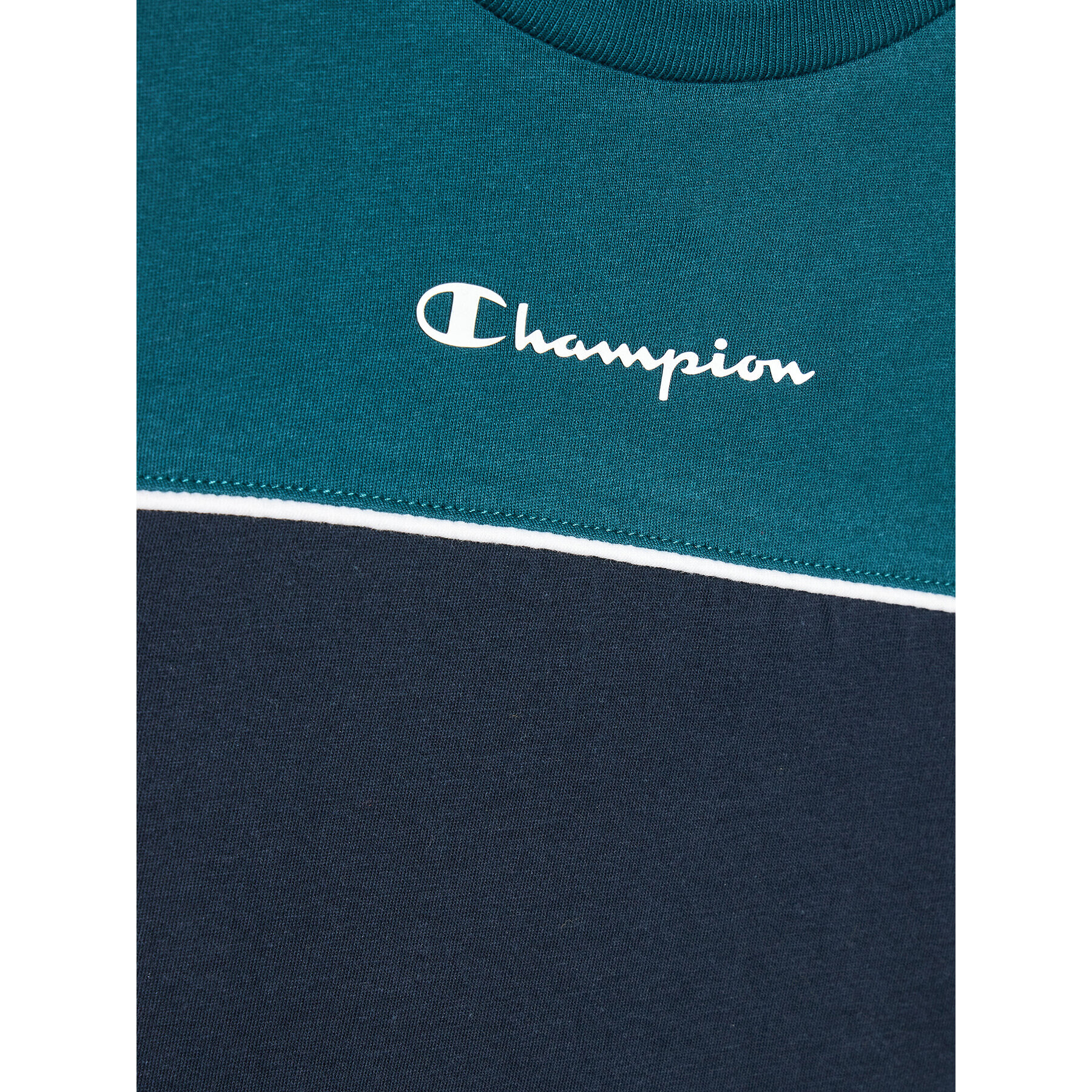 Champion Tričko Piping Block 306148 Tmavomodrá Regular Fit - Pepit.sk