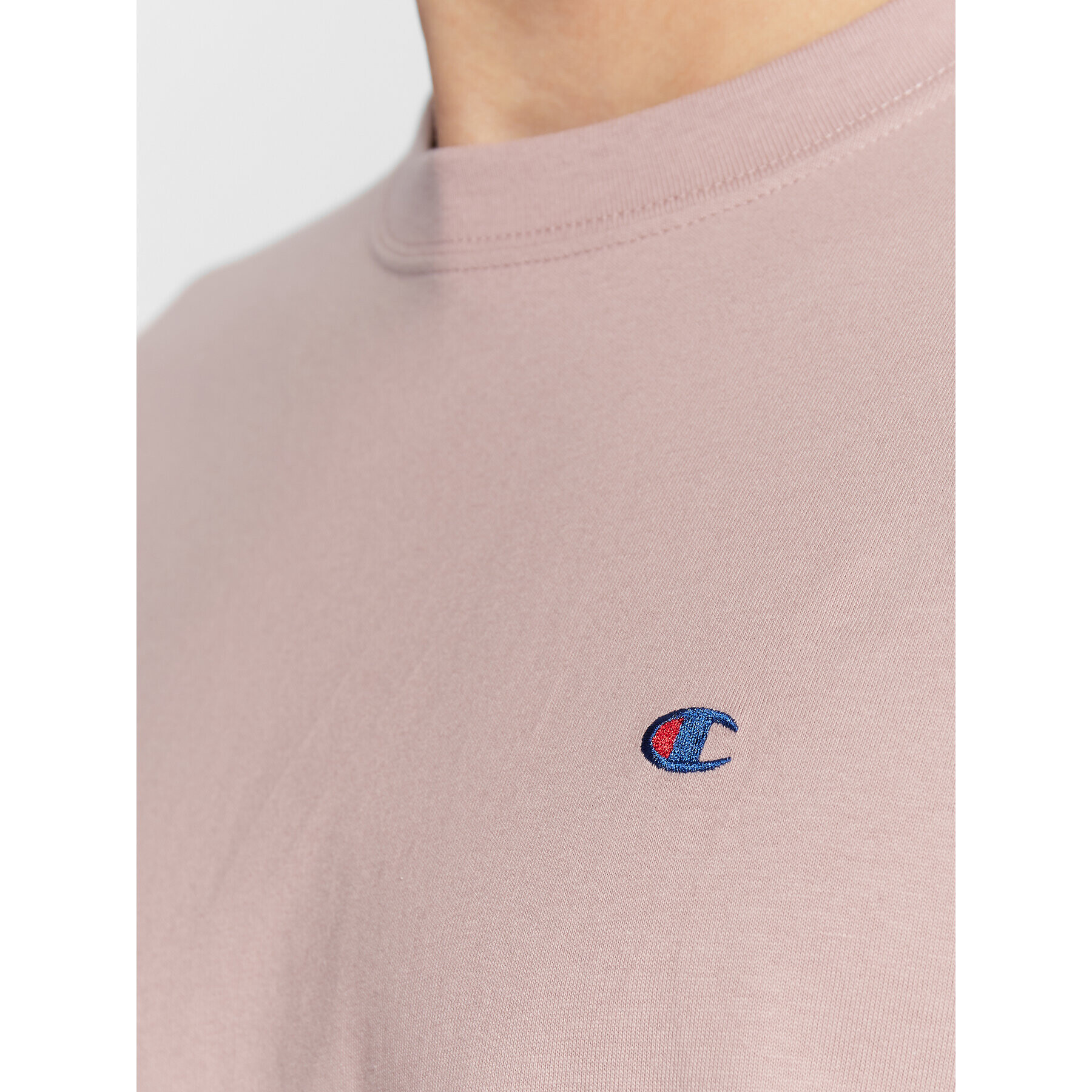 Champion Tričko Small C Logo 216548 Ružová Relaxed Fit - Pepit.sk