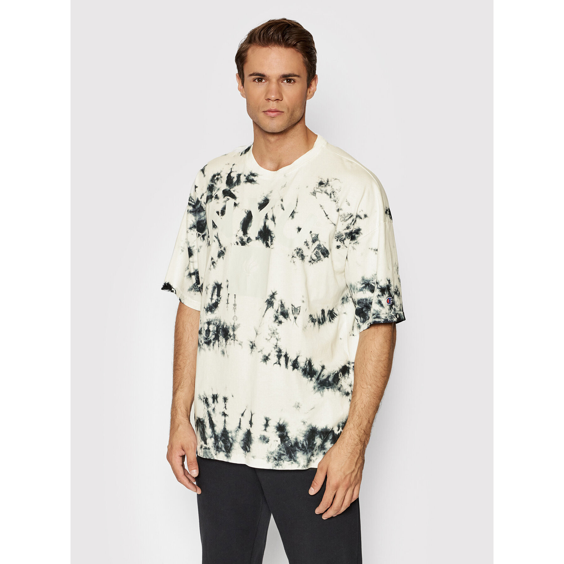 Champion Tričko Tie Dye 216821 Biela Regular Fit - Pepit.sk