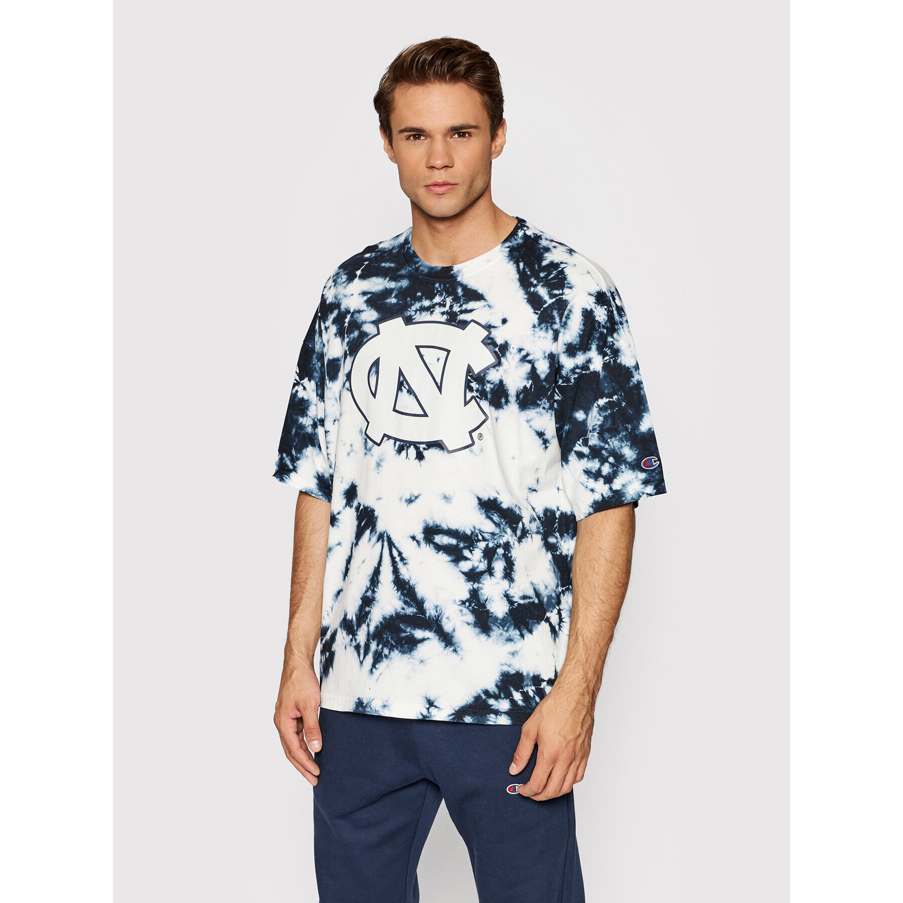 Champion Tričko Tie Dye 216821 Tmavomodrá Regular Fit - Pepit.sk