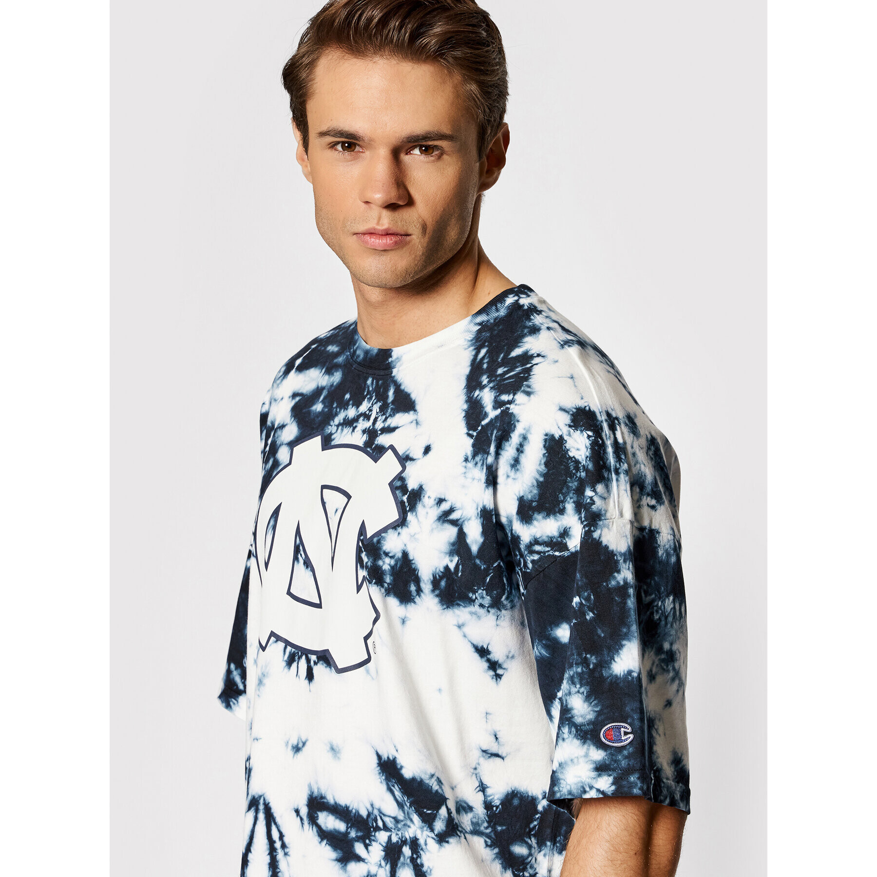 Champion Tričko Tie Dye 216821 Tmavomodrá Regular Fit - Pepit.sk