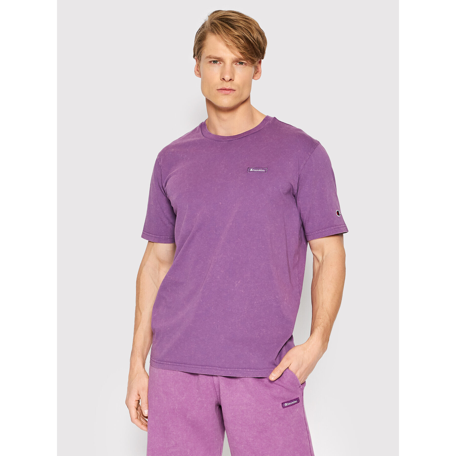 Champion Tričko Urban Leisure 217088 Fialová Regular Fit - Pepit.sk