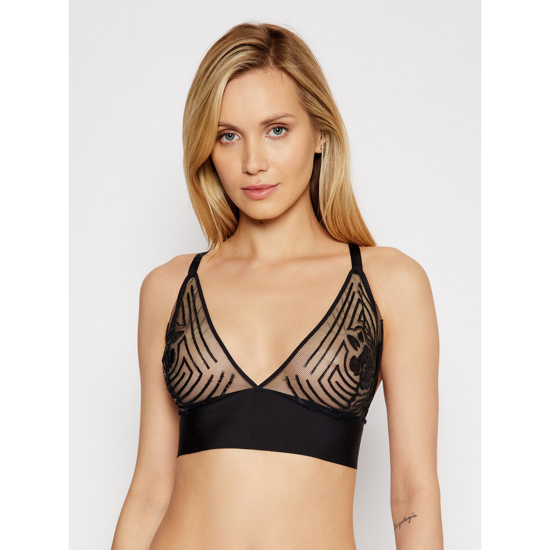 Chantal Thomass Podprsenka Bralette Vibe T06D30 Čierna - Pepit.sk