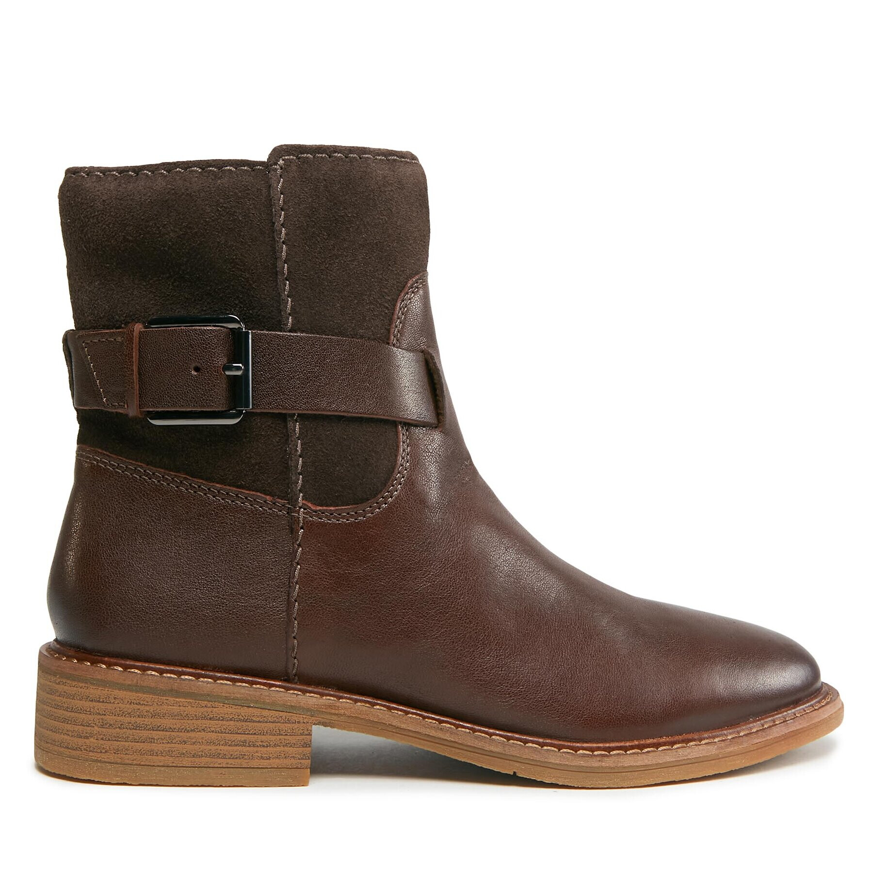 Clarks Členková obuv Cologne Strap 261747724 Hnedá - Pepit.sk