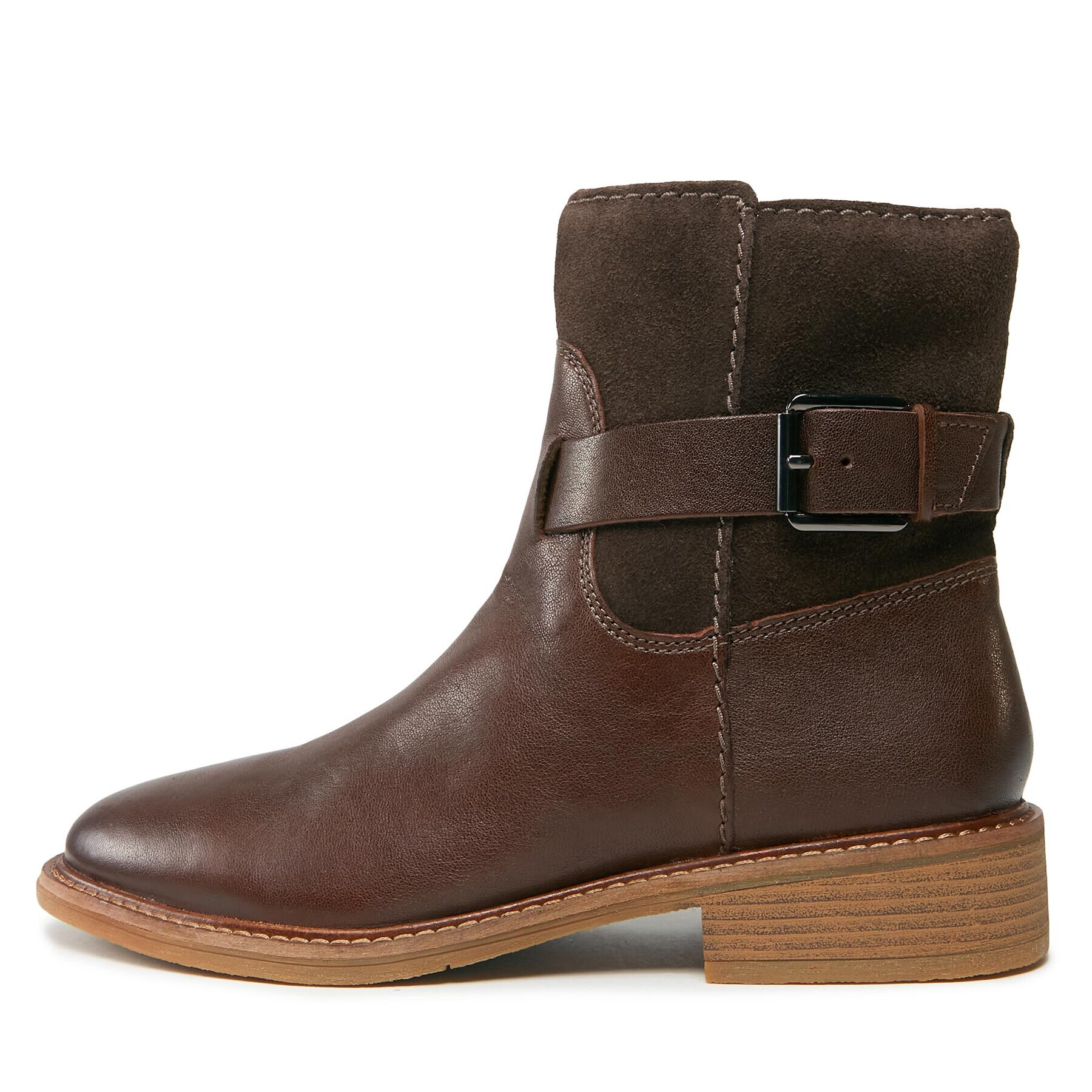 Clarks Členková obuv Cologne Strap 261747724 Hnedá - Pepit.sk