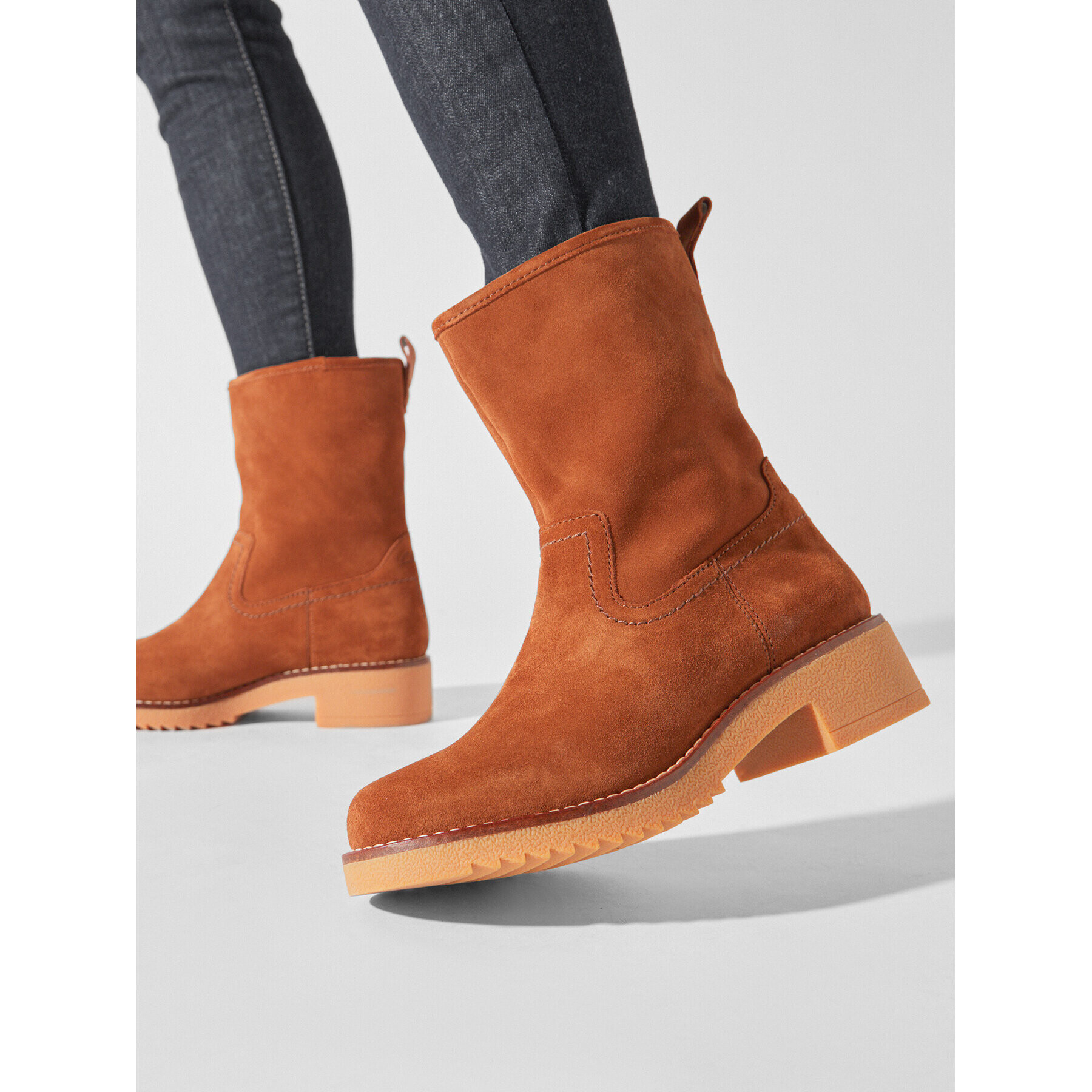 Clarks Členková obuv Eden Mid Hi 261615494 Hnedá - Pepit.sk