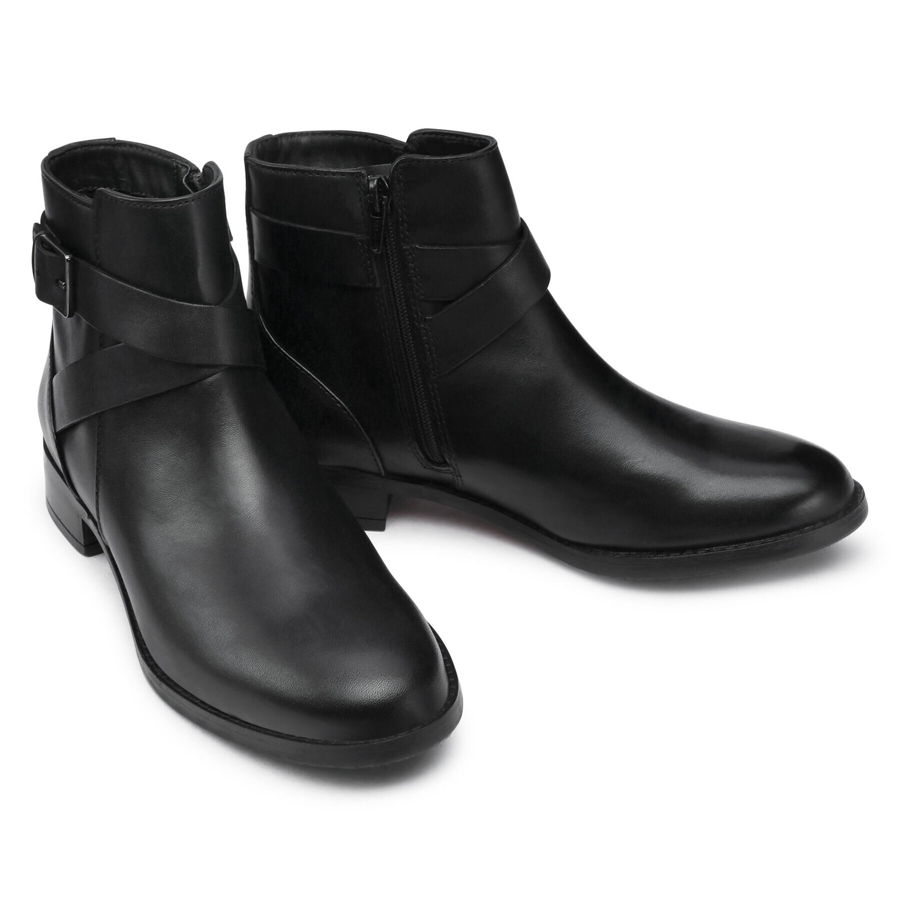 Clarks Členková obuv Hamble Buckle 261510084 Čierna - Pepit.sk