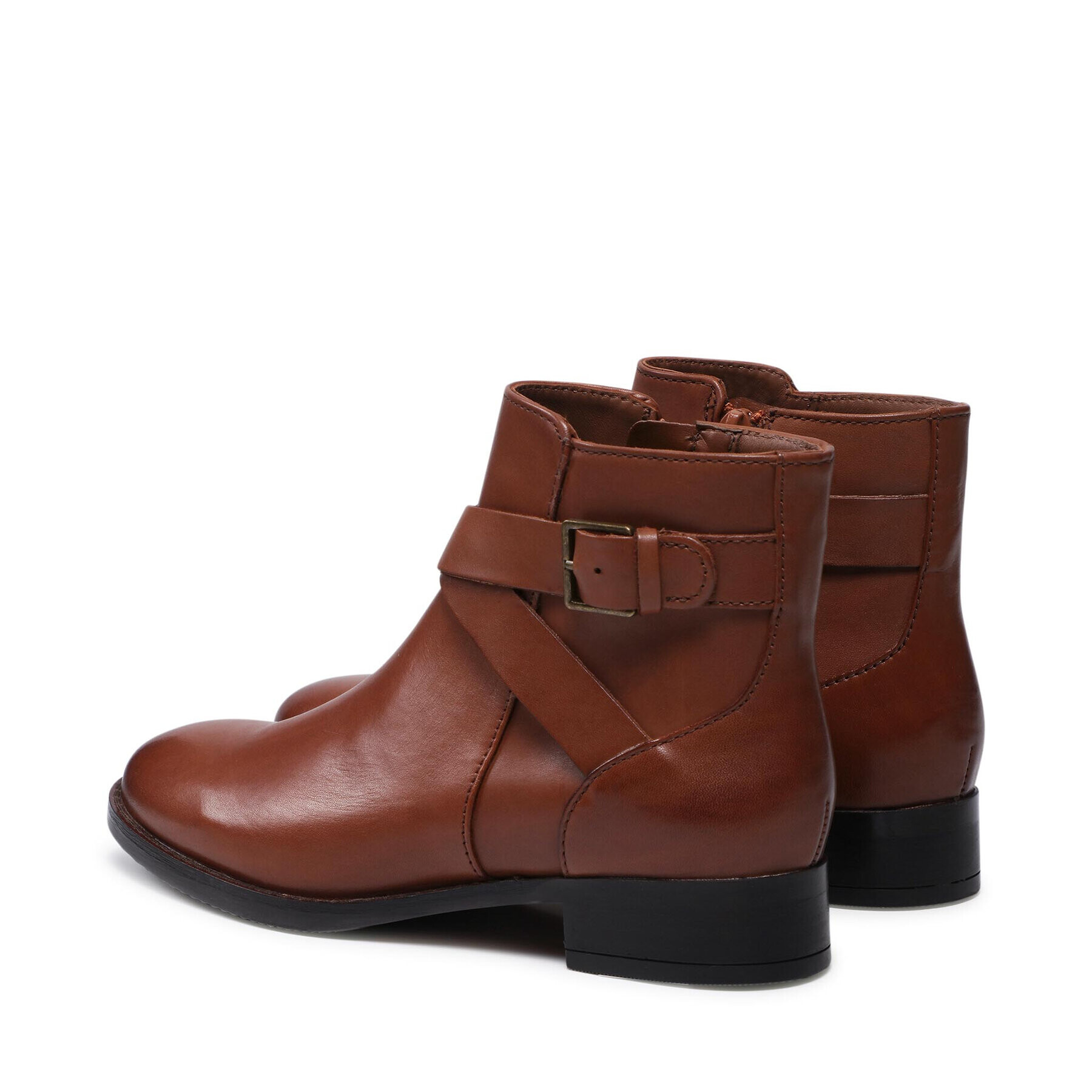 Clarks Členková obuv Hamble Buckle 261510114 Hnedá - Pepit.sk