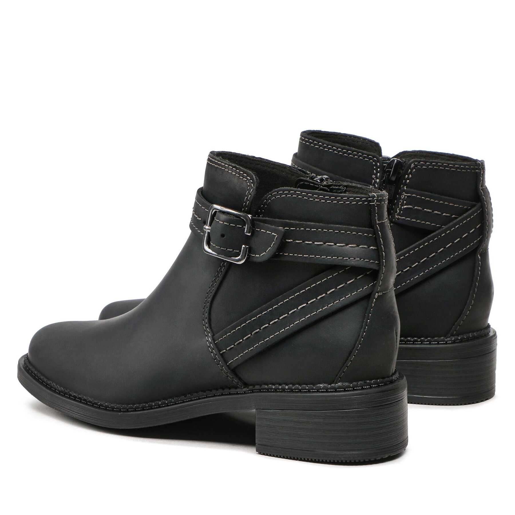 Clarks Členková obuv Maye Strap 261680754 Čierna - Pepit.sk