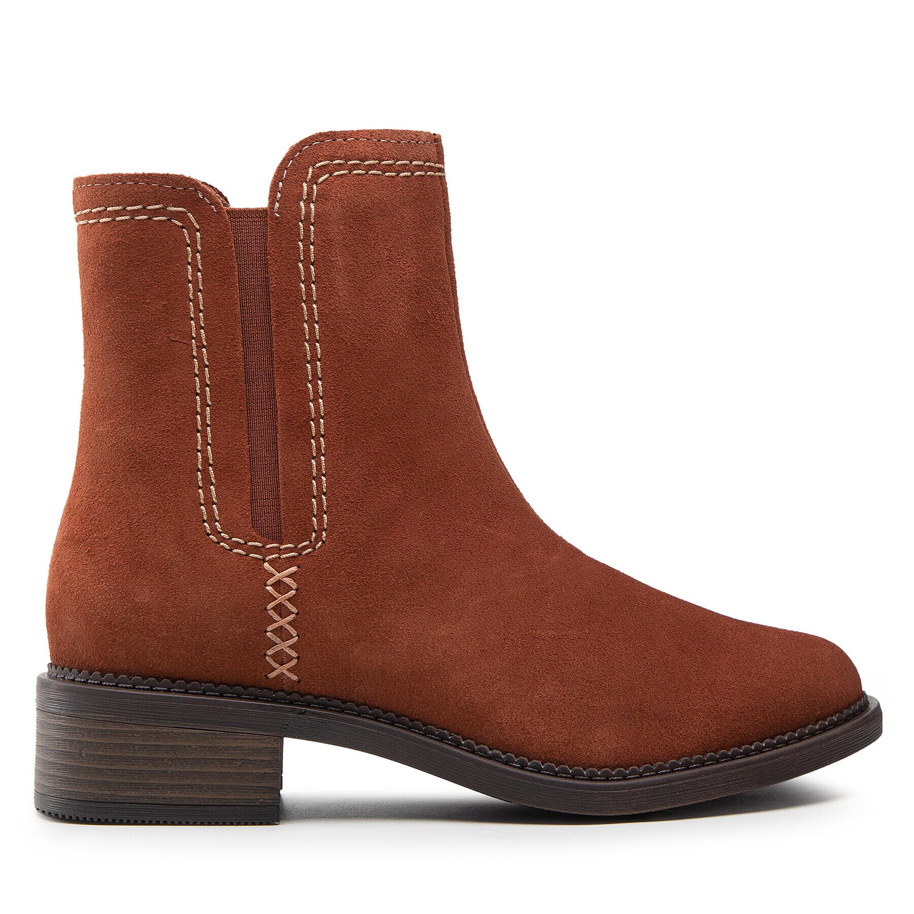 Clarks Členková obuv Maye Zip 261680484 Hnedá - Pepit.sk