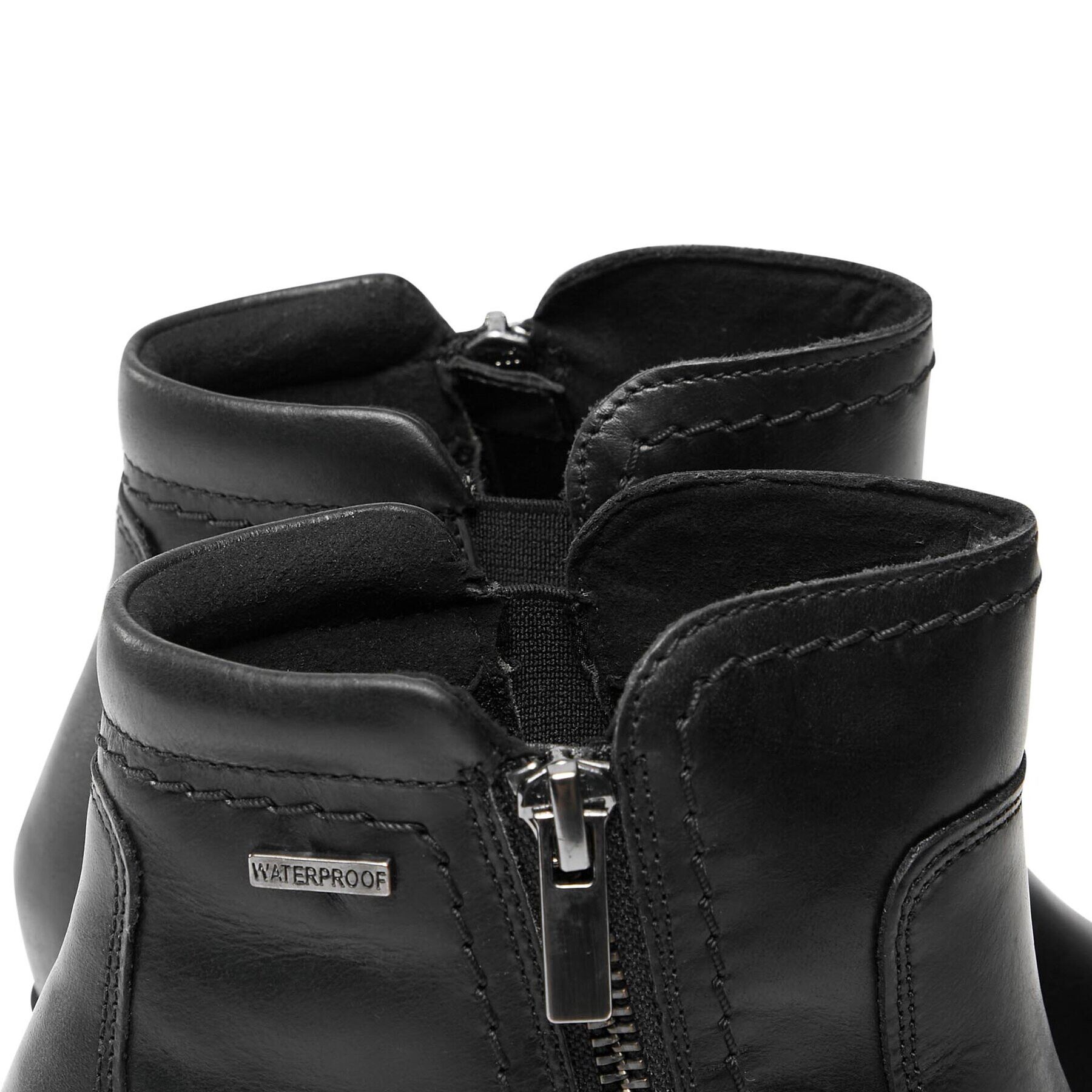 Clarks Členková obuv Neva Zip Wp 261751994 Čierna - Pepit.sk