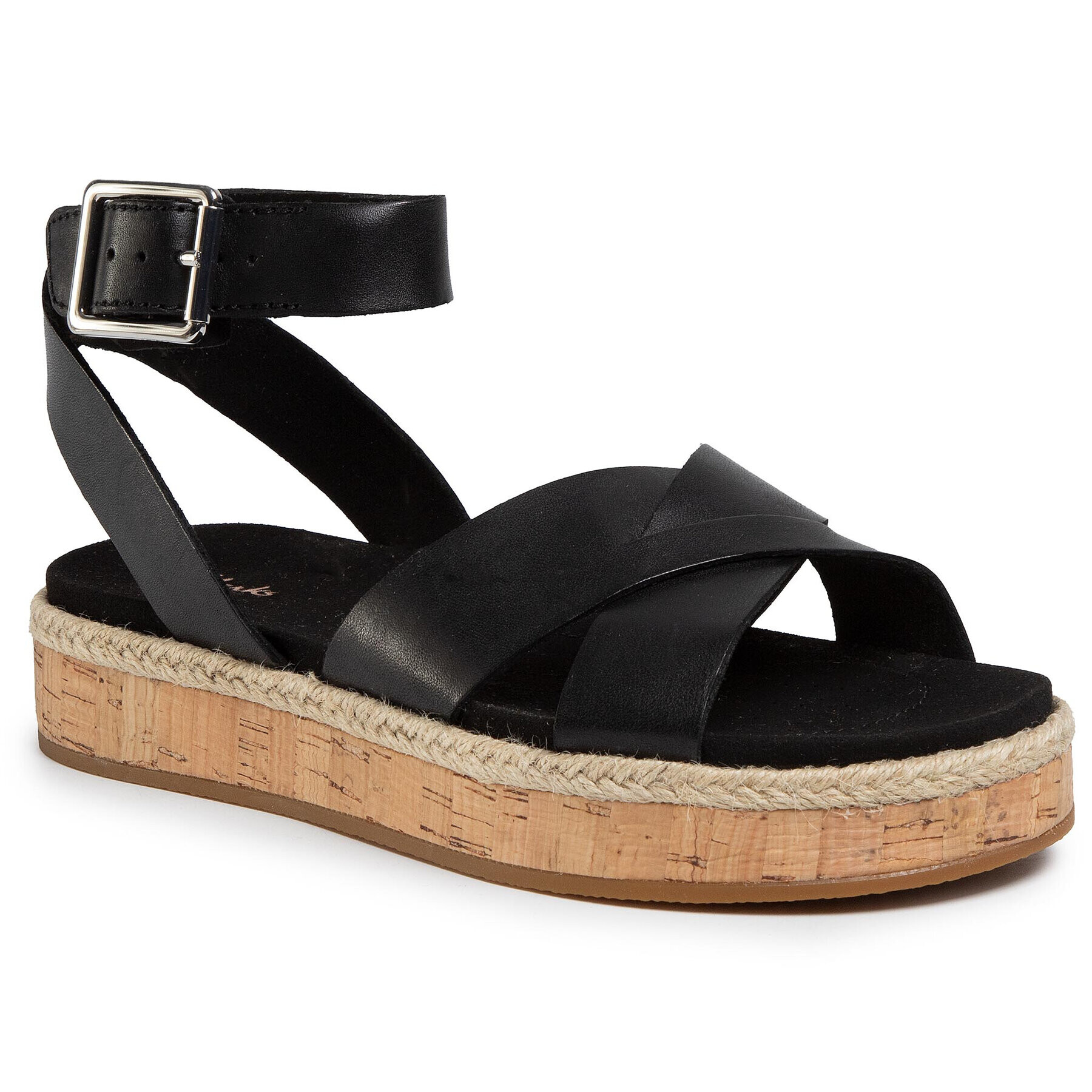 Clarks Espadrilky Botanic Poppy 261504384 Čierna - Pepit.sk