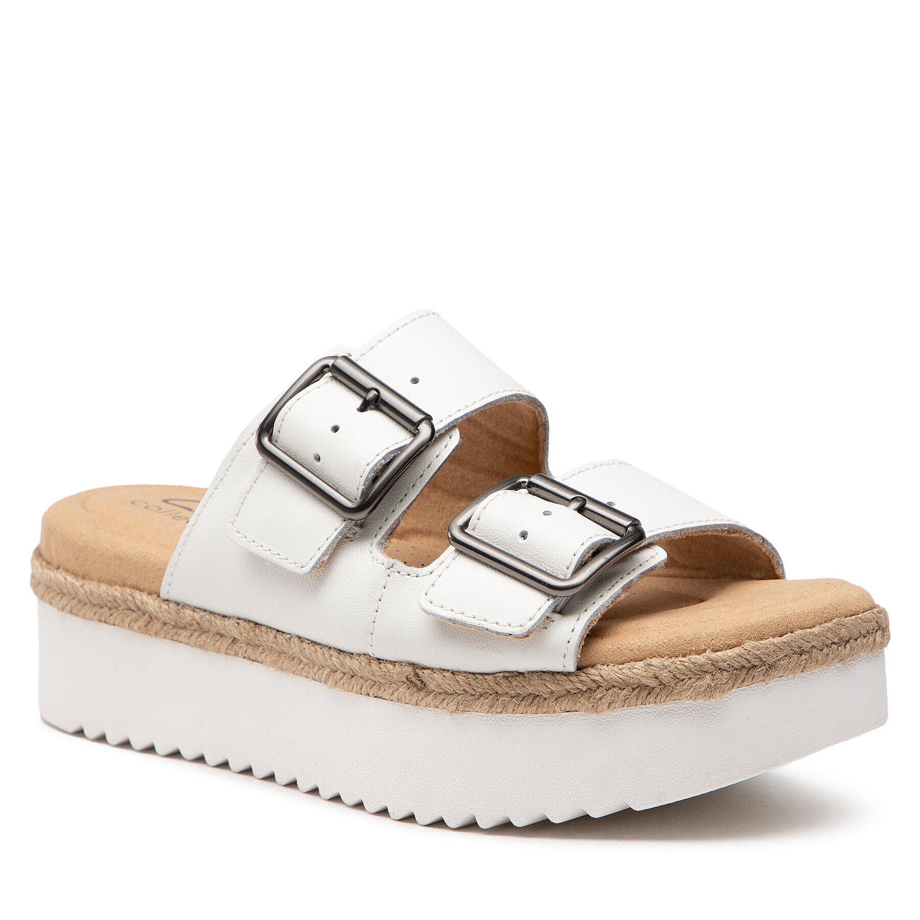 Clarks Espadrilky Lana Beach 261653944 Biela - Pepit.sk