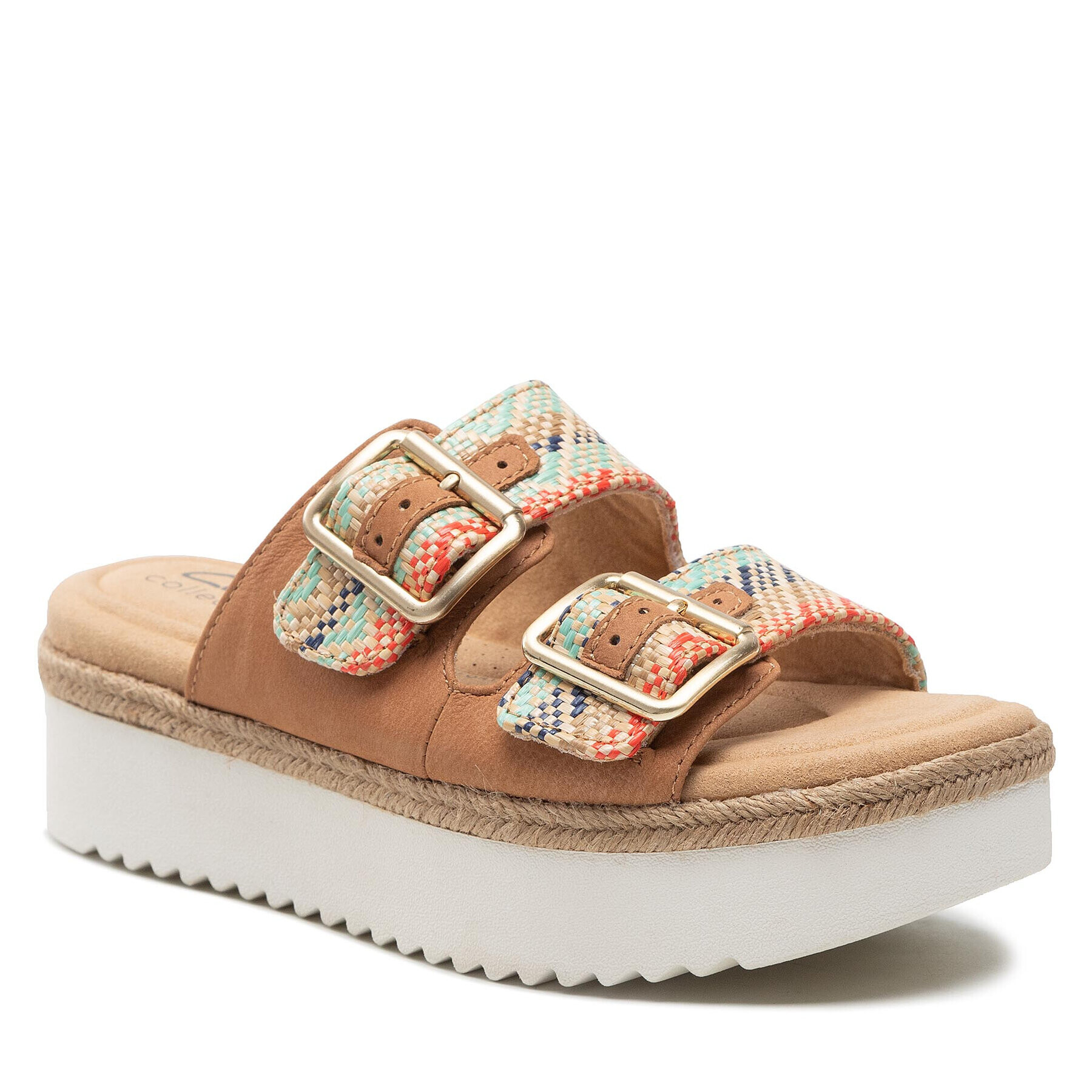 Clarks Espadrilky Lana Beach 26165634 Hnedá - Pepit.sk