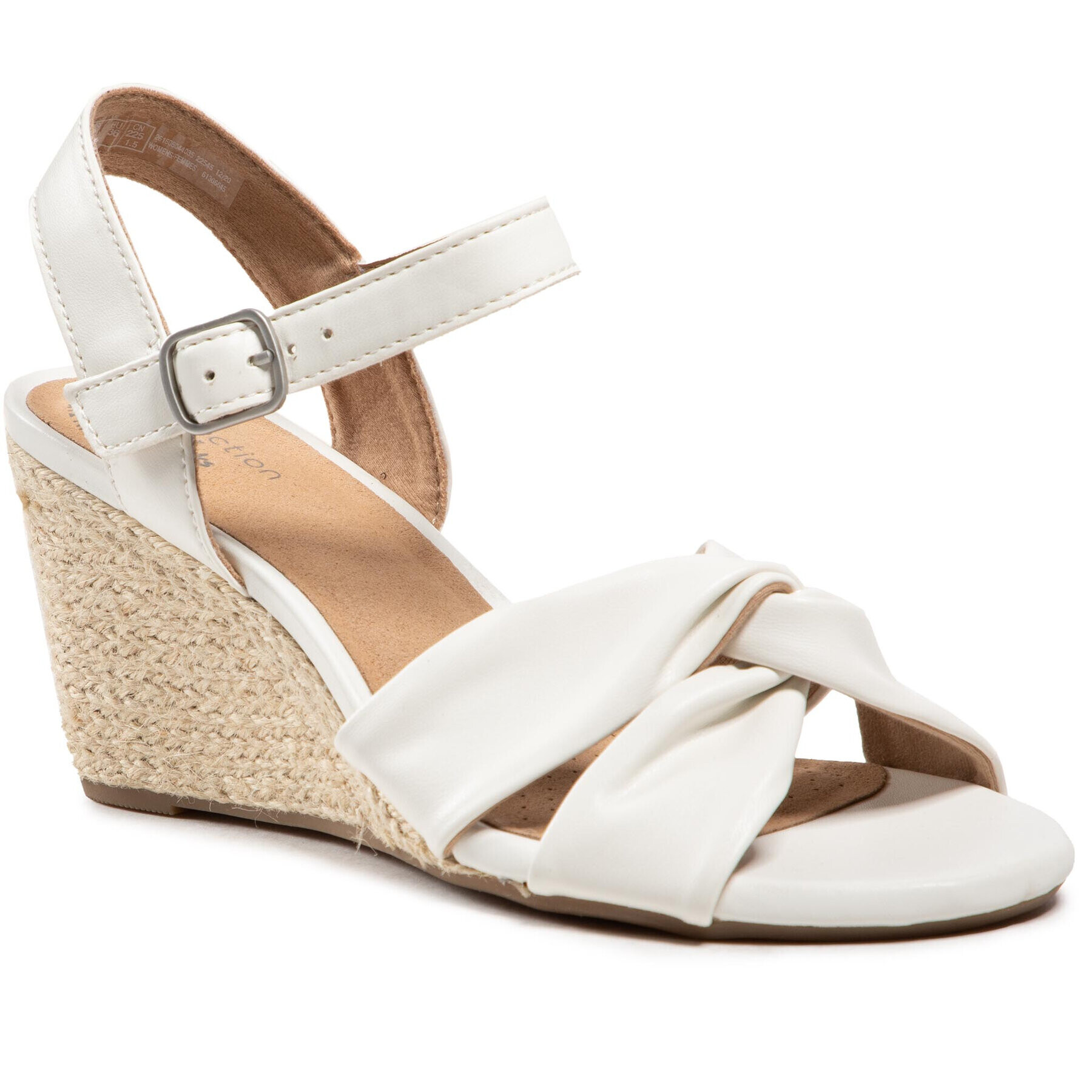 Clarks Espadrilky Margee Beth 261606044 Biela - Pepit.sk