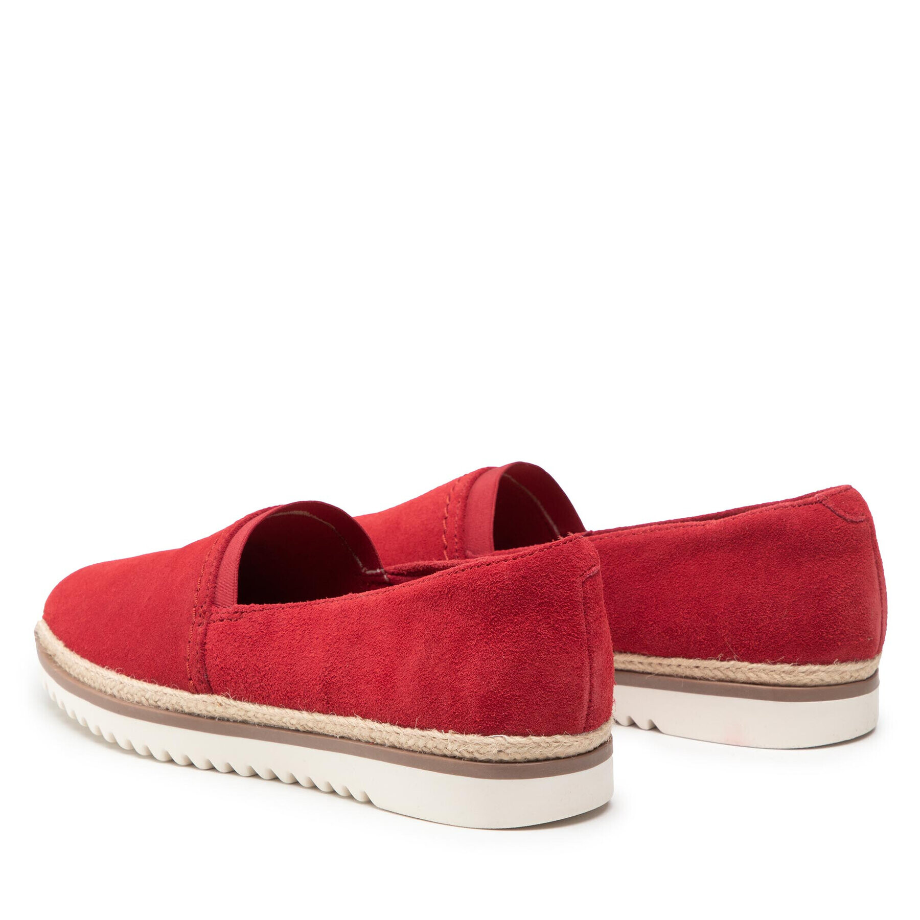 Clarks Espadrilky Serena Paige 261654744 Červená - Pepit.sk