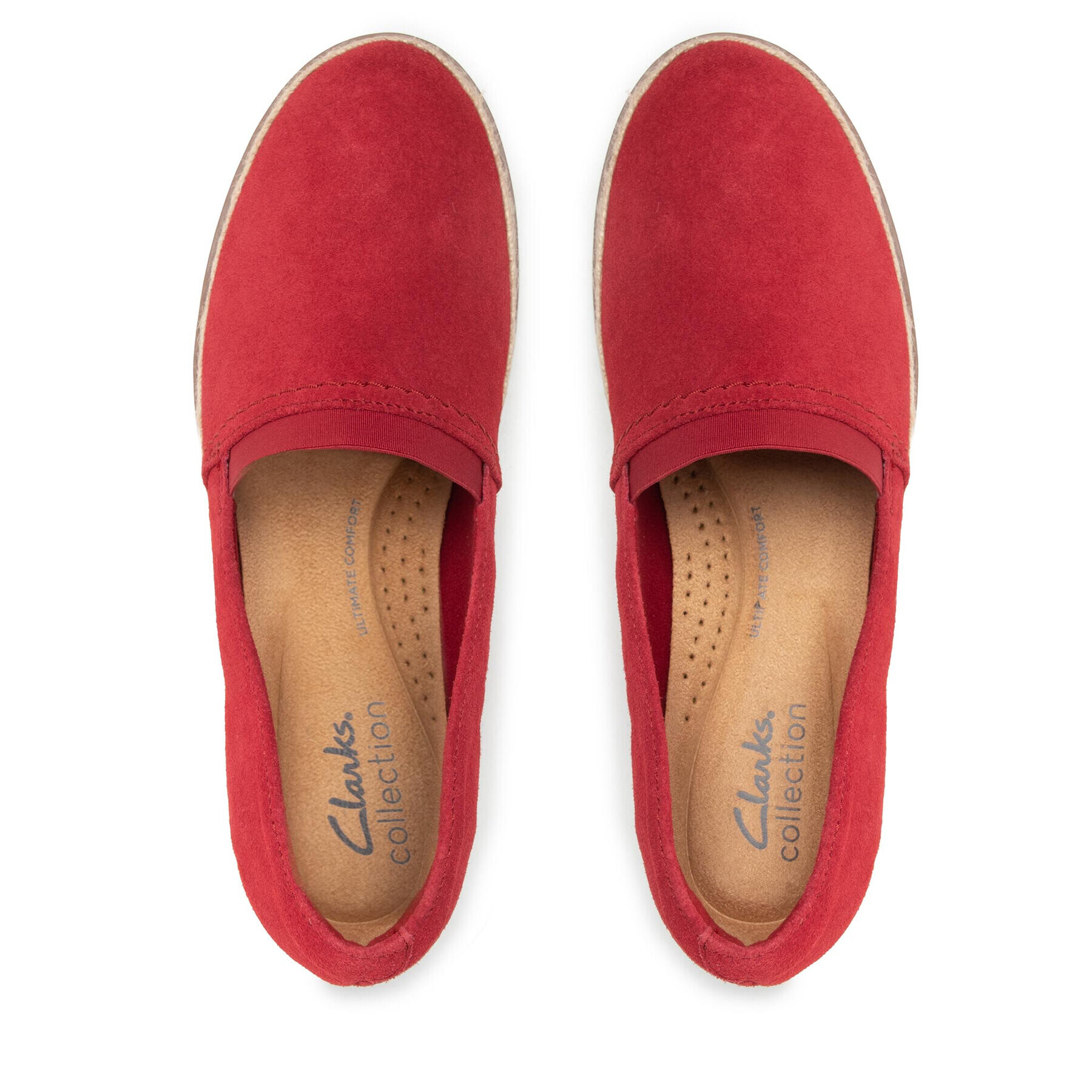 Clarks Espadrilky Serena Paige 261654744 Červená - Pepit.sk