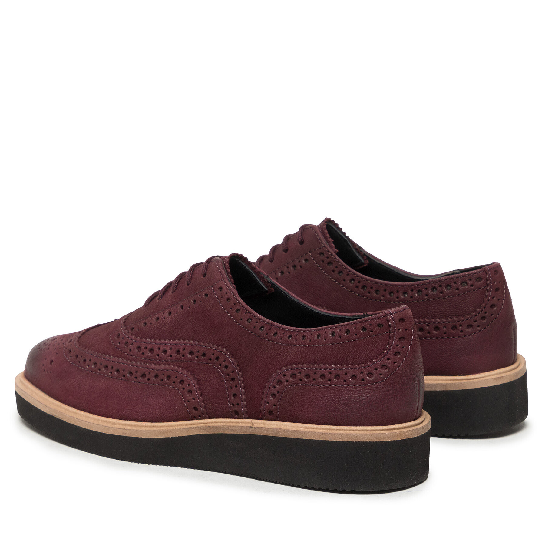 Clarks Oxfordky Baille Brogue 261613244 Bordová - Pepit.sk