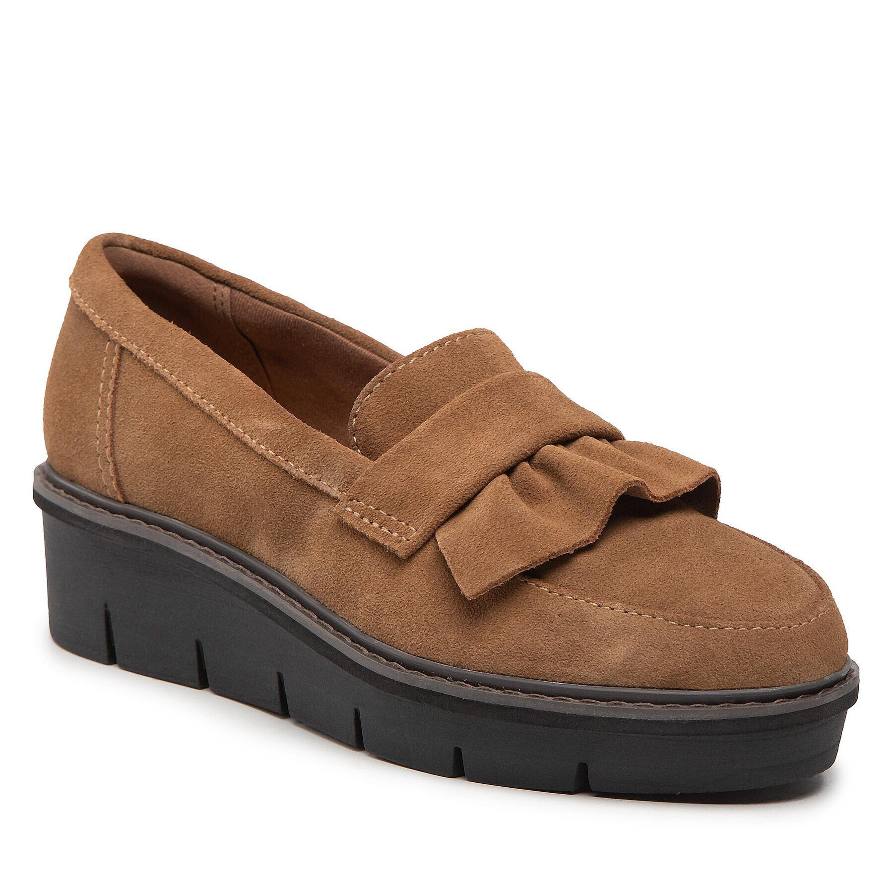 Clarks Poltopánky Airabell Slip 261638284 Hnedá - Pepit.sk