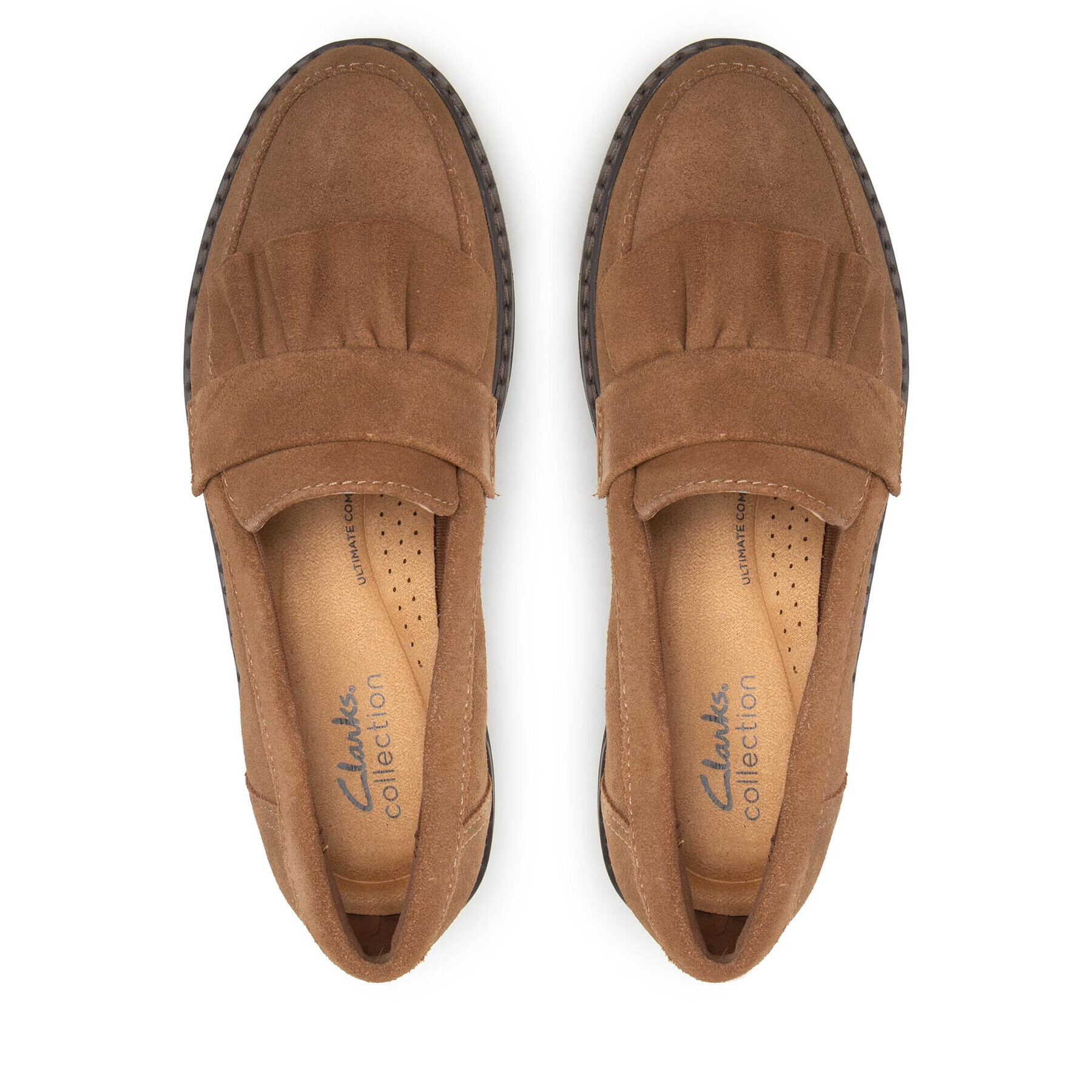 Clarks Poltopánky Airabell Slip 261638284 Hnedá - Pepit.sk