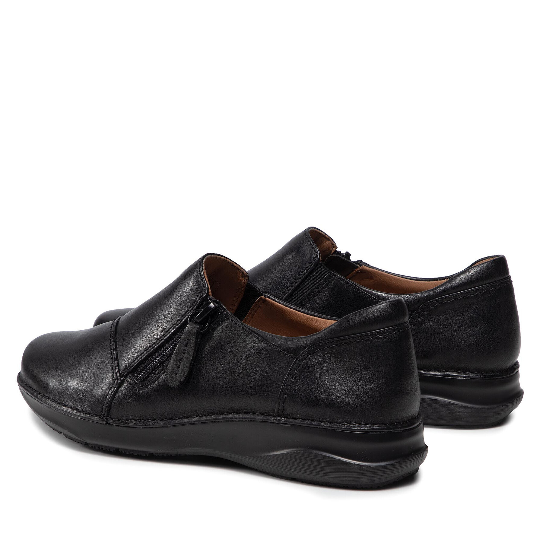 Clarks Poltopánky Appley Zip 261624064 Čierna - Pepit.sk