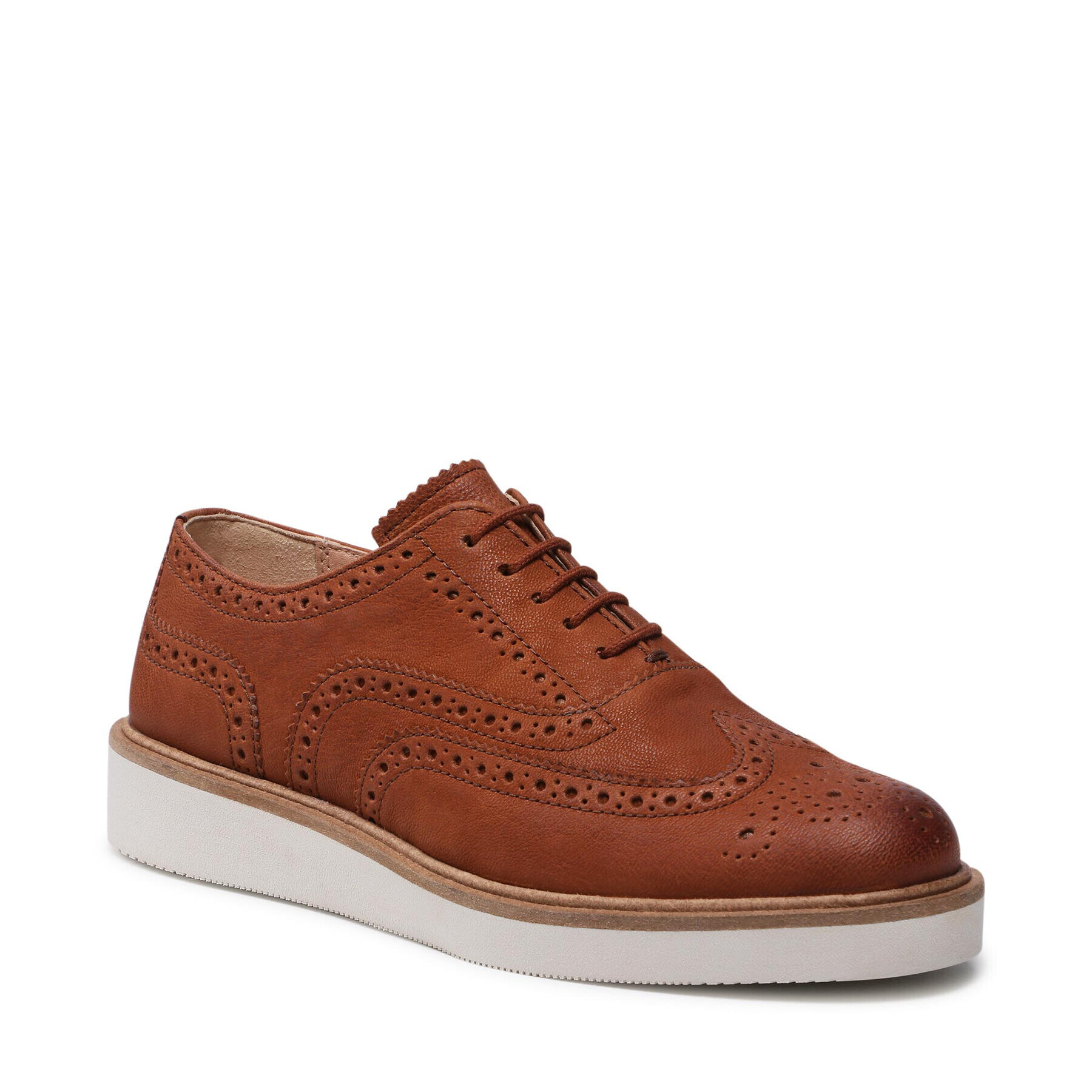 Clarks Poltopánky Baille Brogue 261574134 Hnedá - Pepit.sk