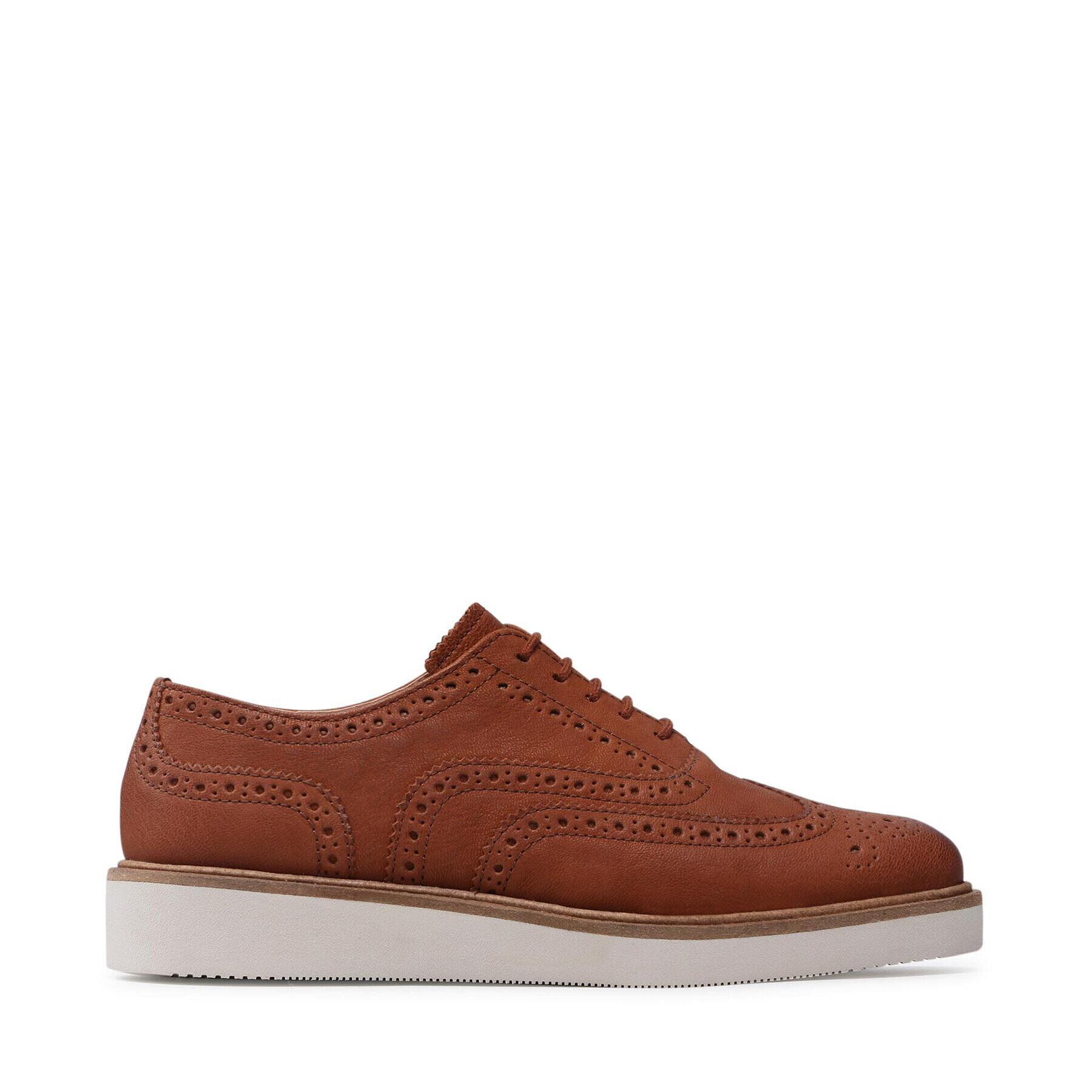 Clarks Poltopánky Baille Brogue 261574134 Hnedá - Pepit.sk