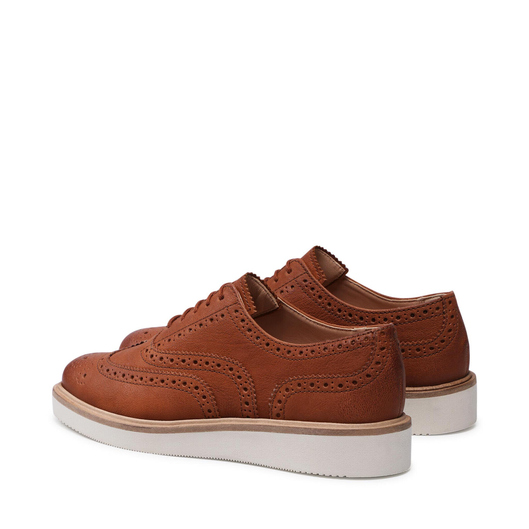 Clarks Poltopánky Baille Brogue 261574134 Hnedá - Pepit.sk