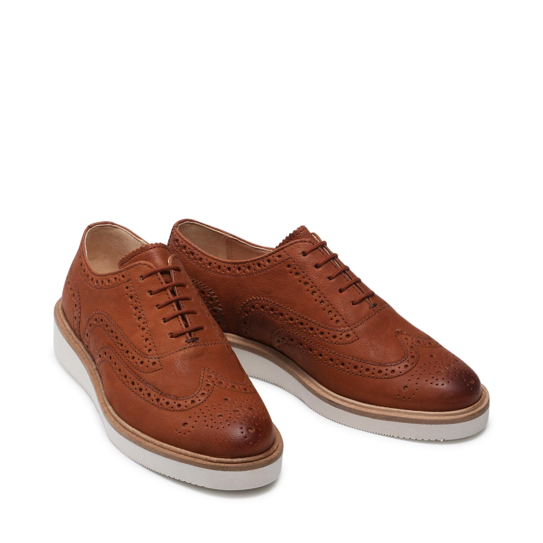 Clarks Poltopánky Baille Brogue 261574134 Hnedá - Pepit.sk