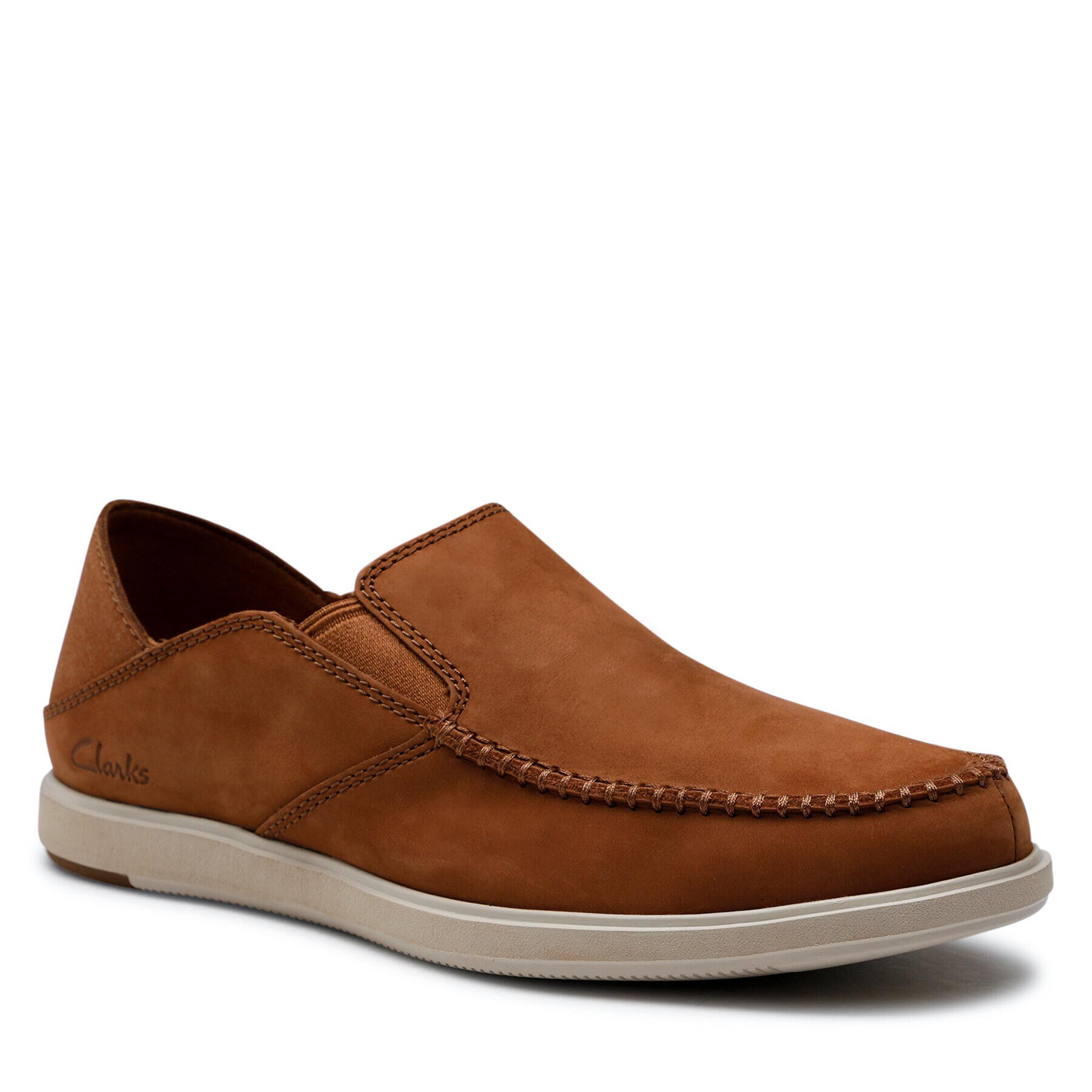 Clarks Poltopánky Bratton Slip 261649937 Hnedá - Pepit.sk