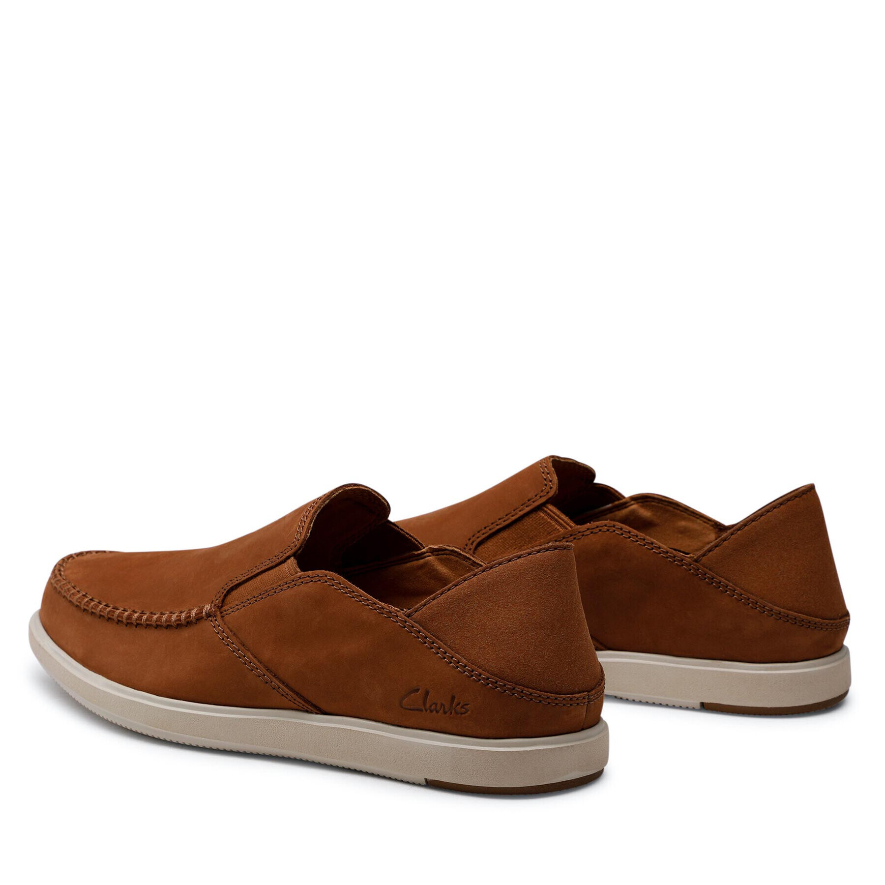 Clarks Poltopánky Bratton Slip 261649937 Hnedá - Pepit.sk