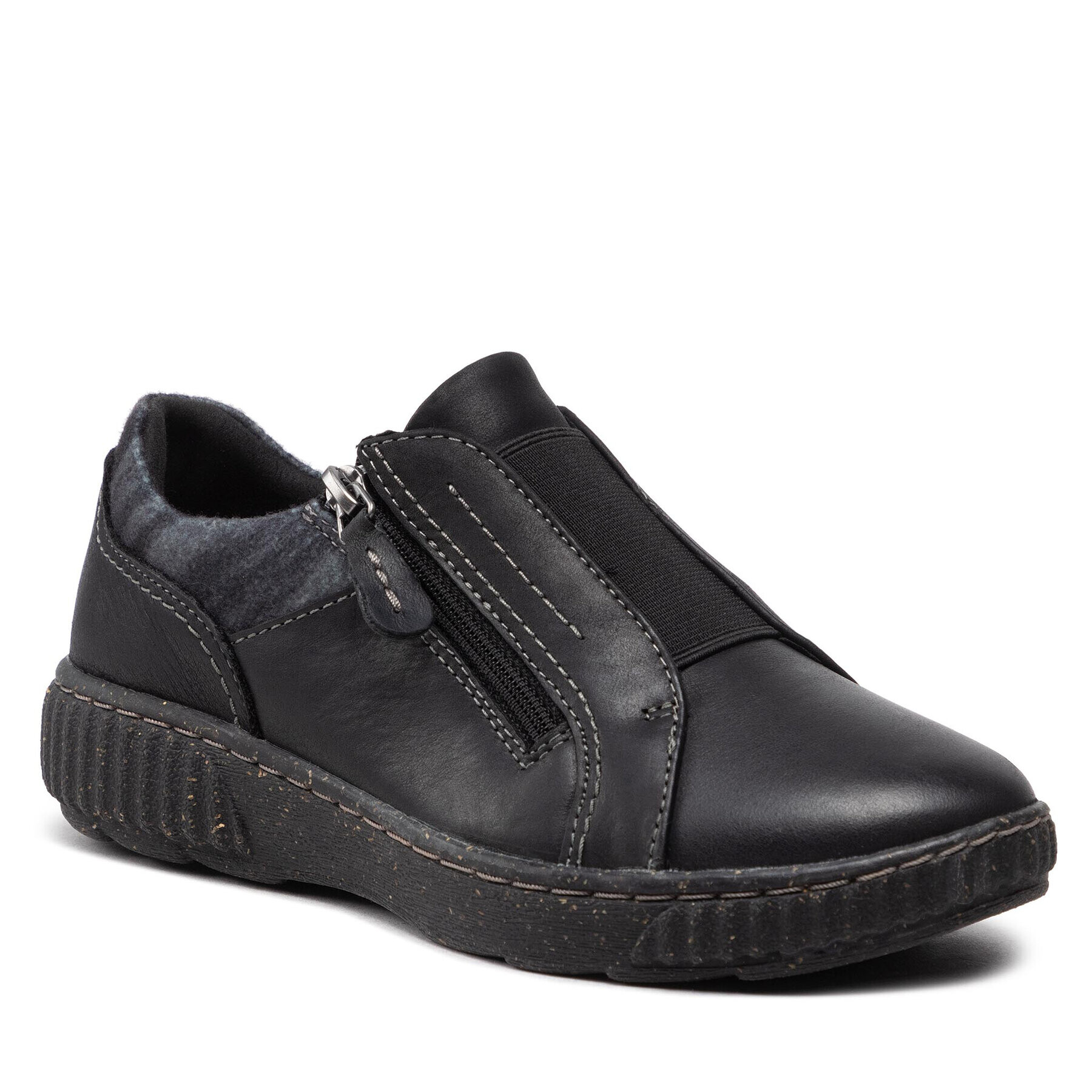 Clarks Poltopánky Caroline Cove 261676994 Čierna - Pepit.sk