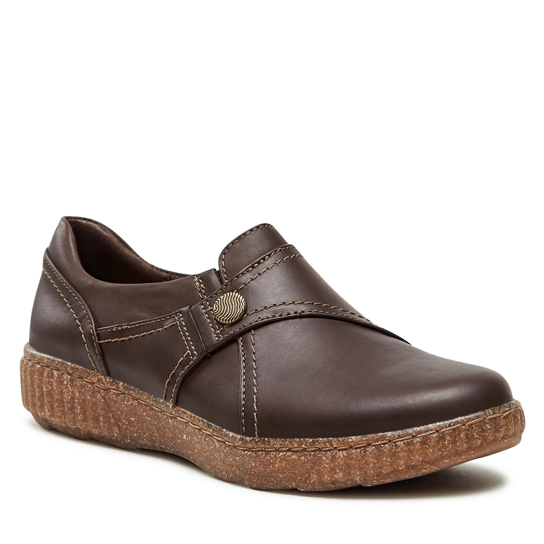 Clarks Poltopánky Caroline Pearl 261694884 Hnedá - Pepit.sk