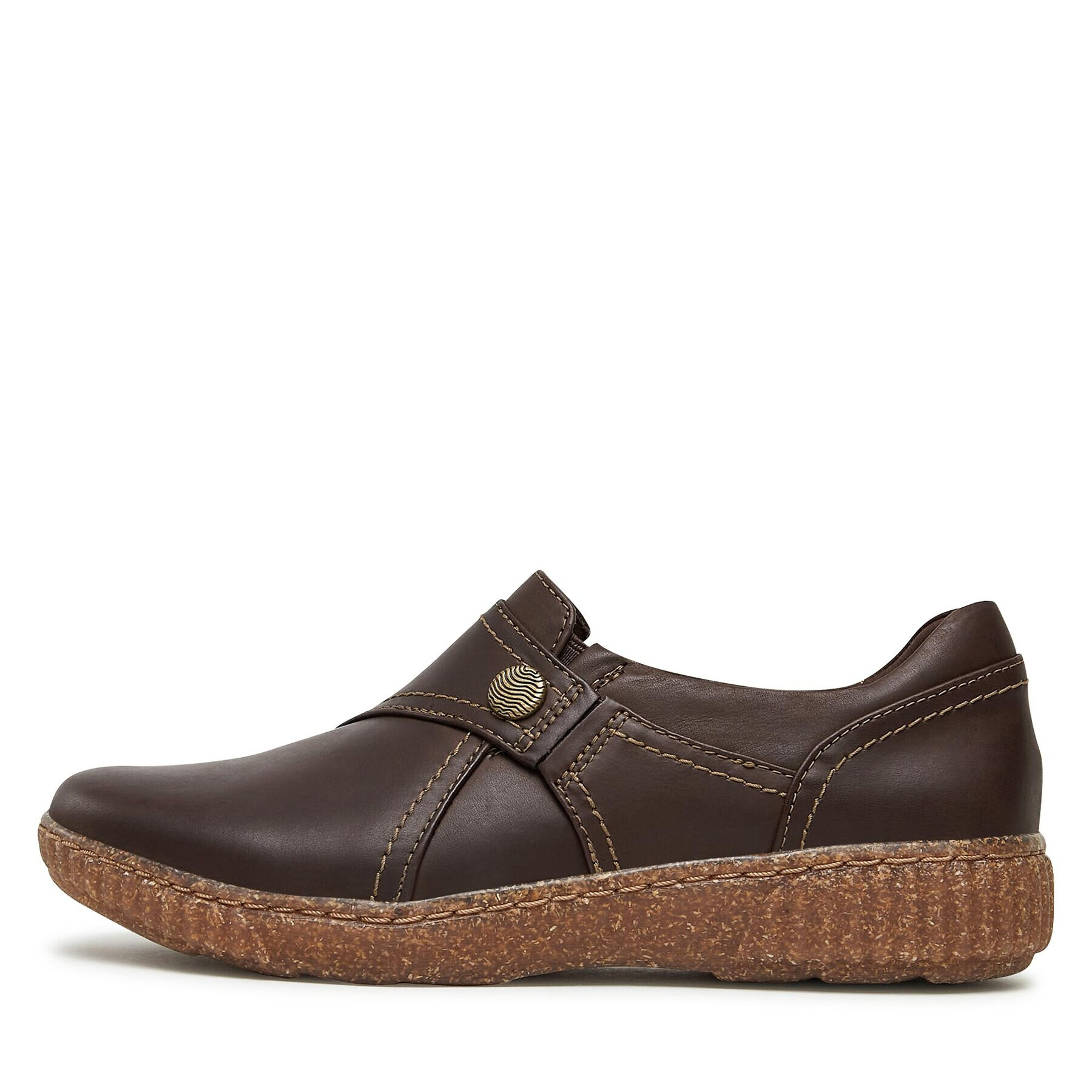 Clarks Poltopánky Caroline Pearl 261694884 Hnedá - Pepit.sk