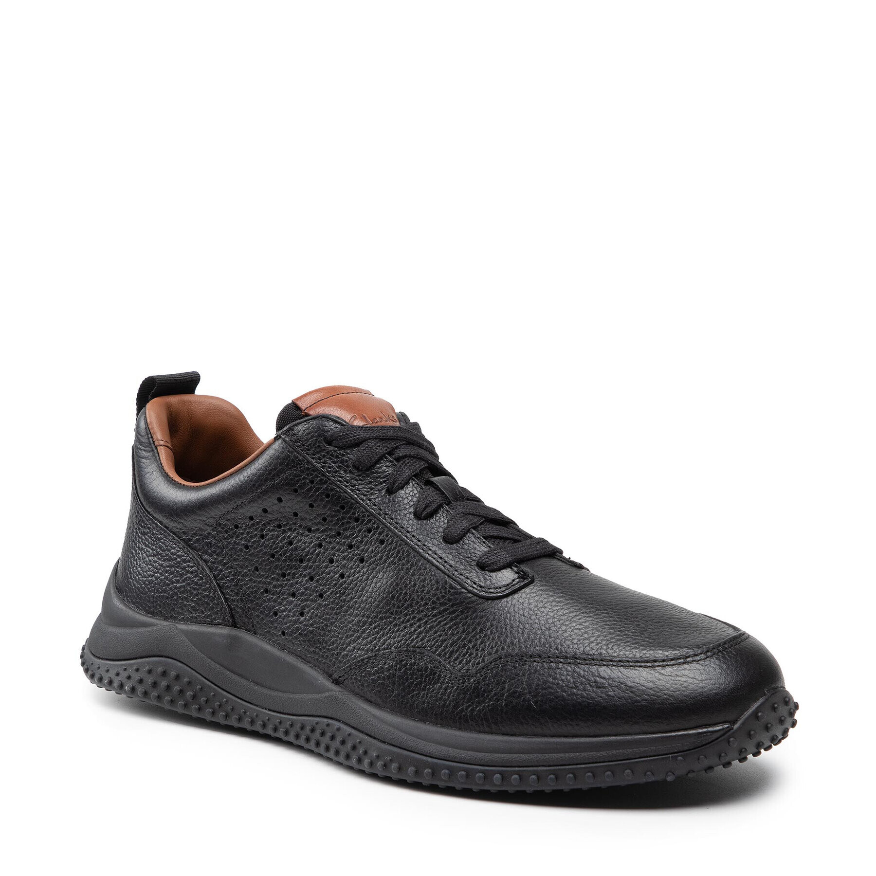 Clarks Sneakersy Puxton Lace 261578377 Čierna - Pepit.sk