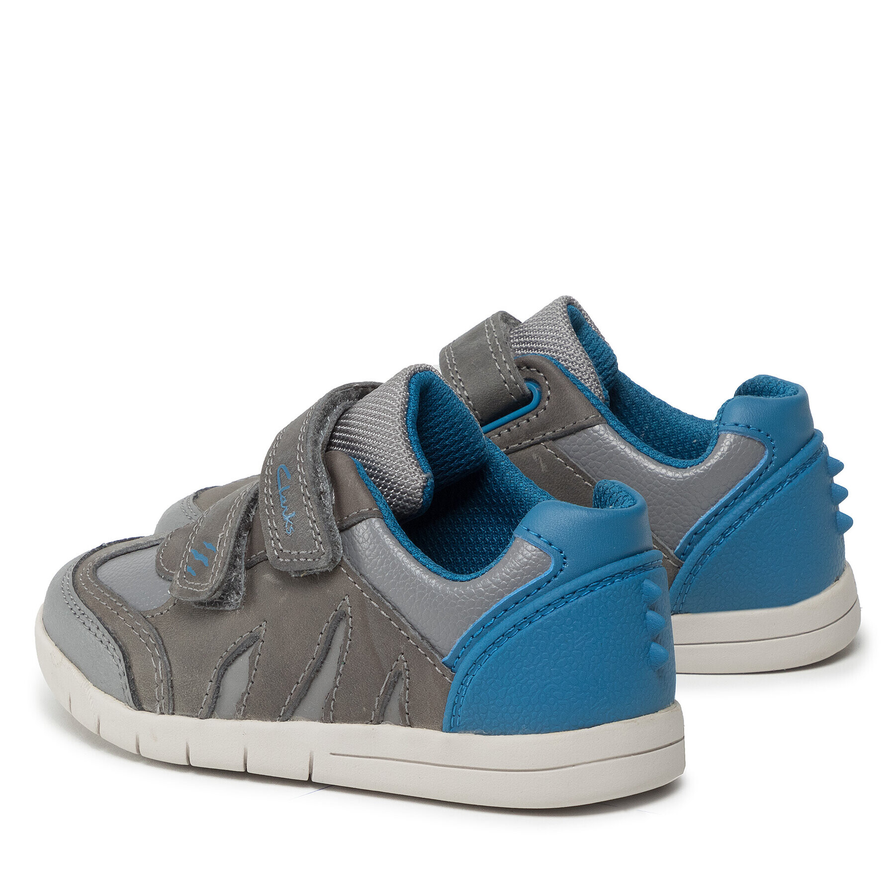 Clarks Sneakersy Rex Play K 261648006 Sivá - Pepit.sk