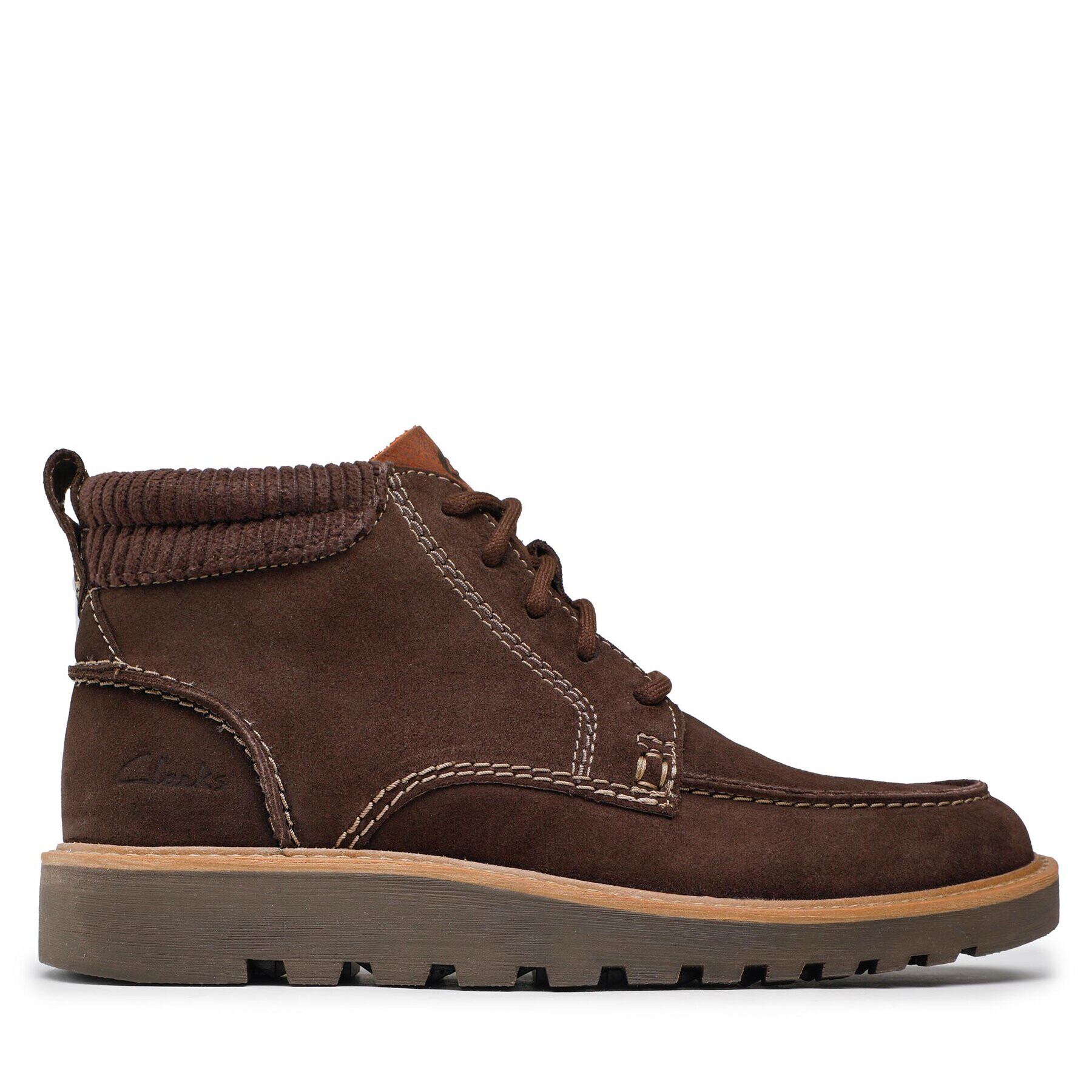 Clarks Šnurovacia obuv Barnes Mid 261675657 Hnedá - Pepit.sk