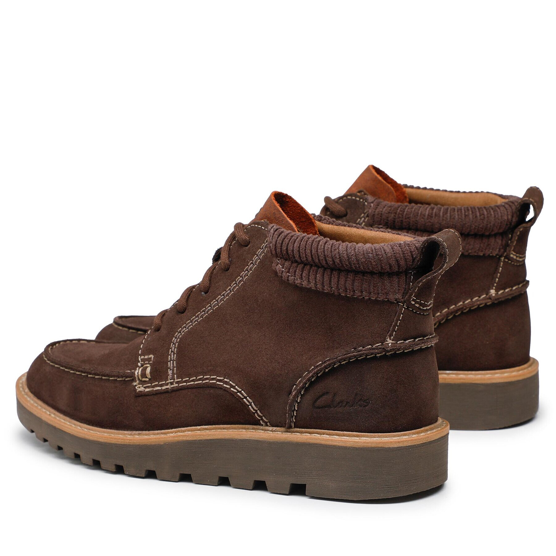 Clarks Šnurovacia obuv Barnes Mid 261675657 Hnedá - Pepit.sk