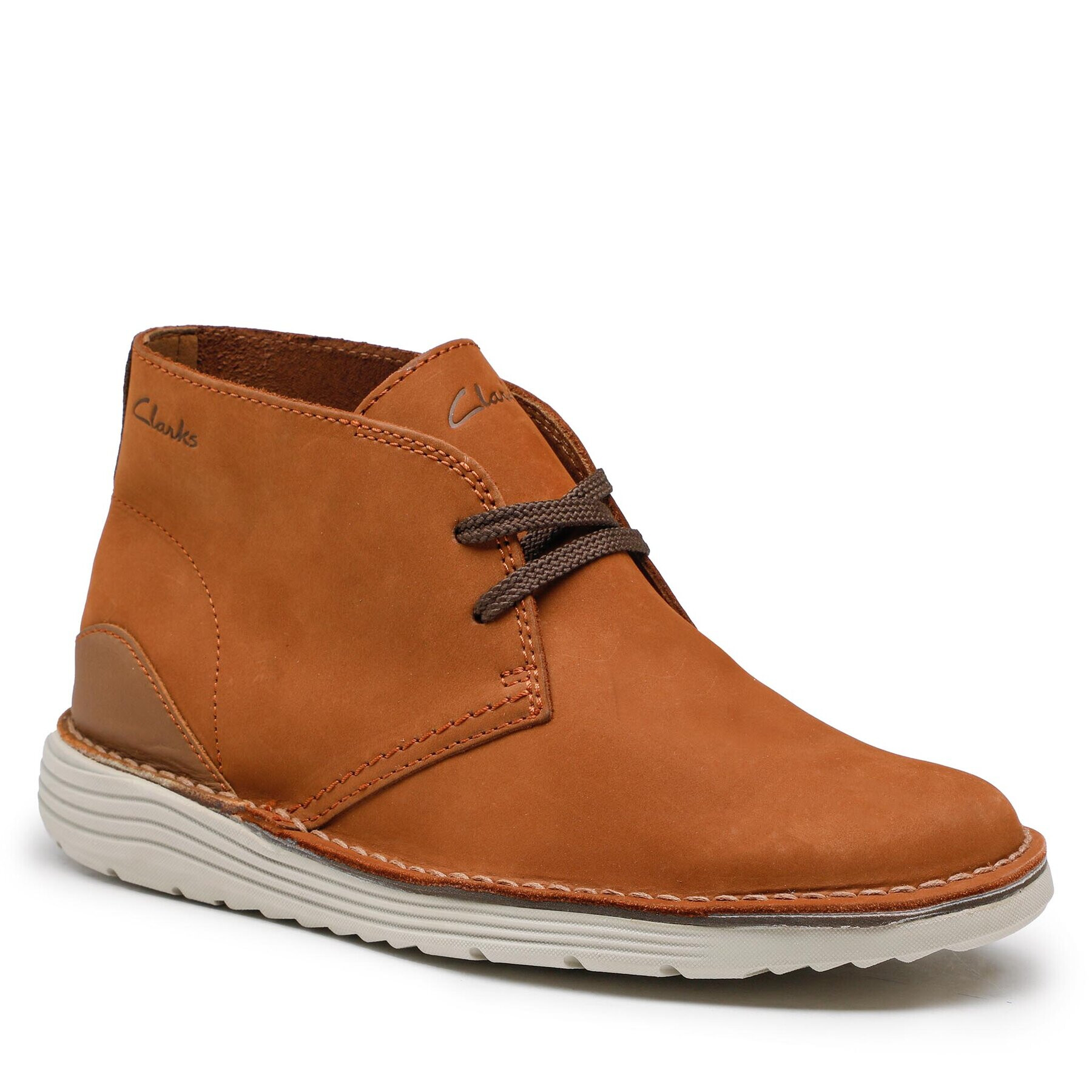 Clarks Šnurovacia obuv Brahnz Mid 261691137 Hnedá - Pepit.sk