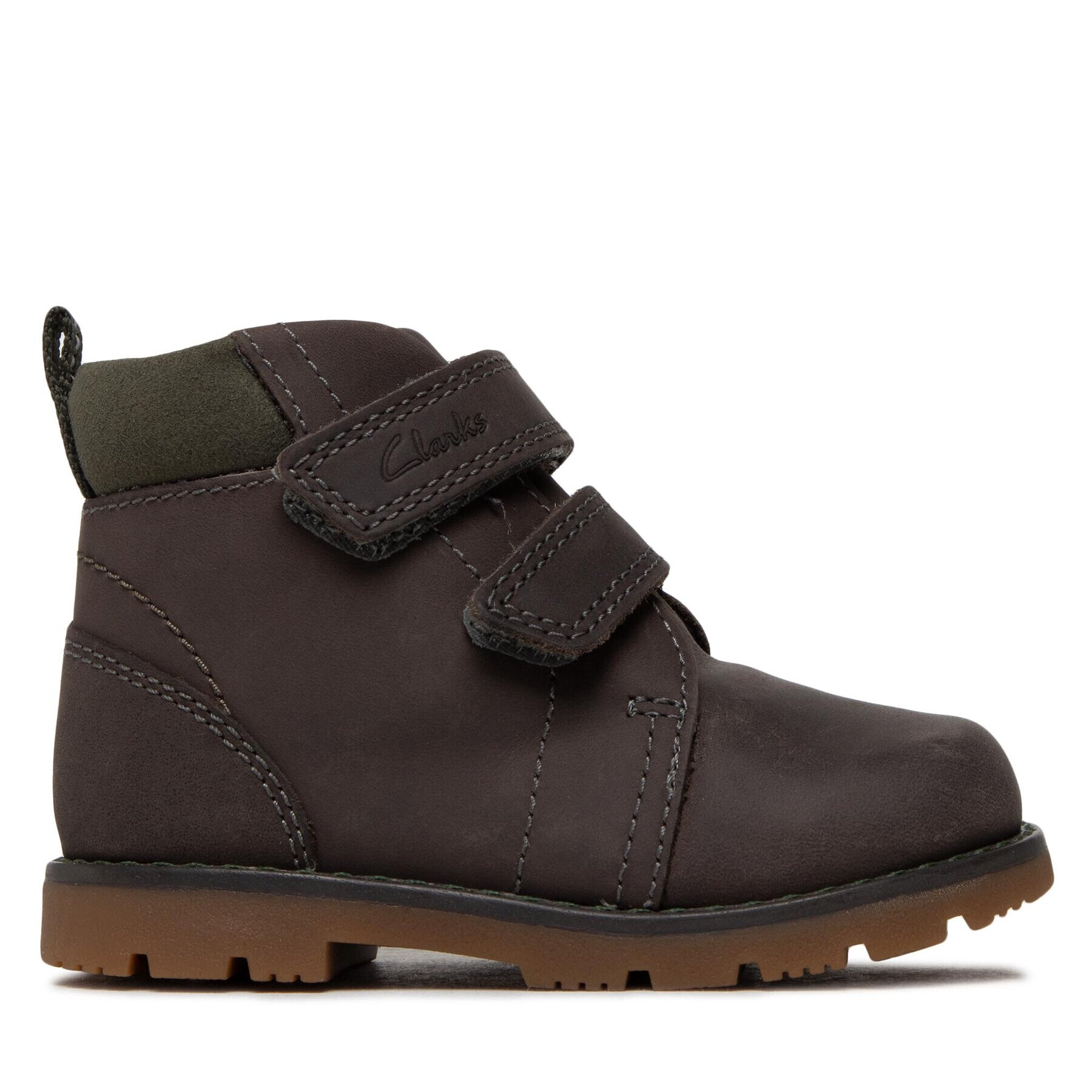 Clarks Šnurovacia obuv Heath Strap T 261692677 Sivá - Pepit.sk