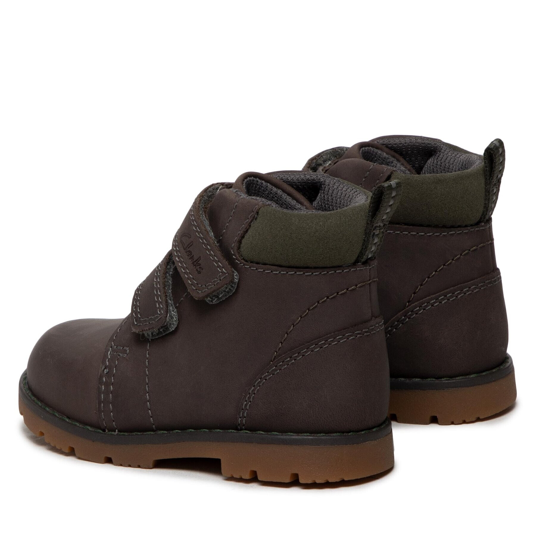 Clarks Šnurovacia obuv Heath Strap T 261692677 Sivá - Pepit.sk