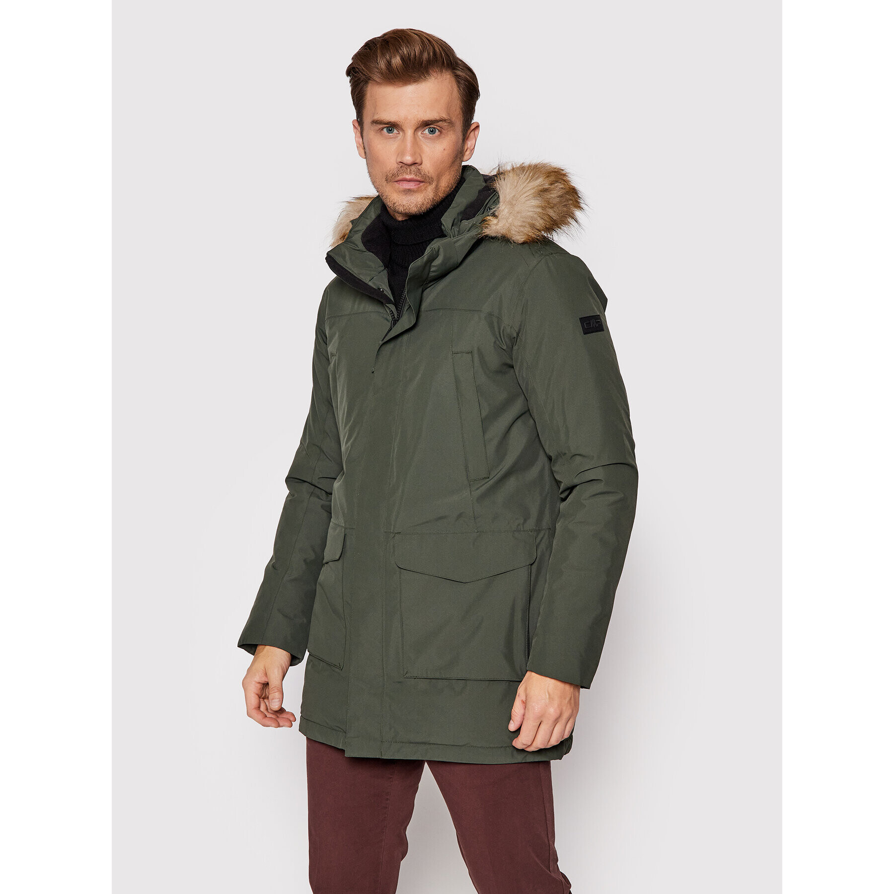 CMP Parka 31K2997 Zelená Regular Fit - Pepit.sk