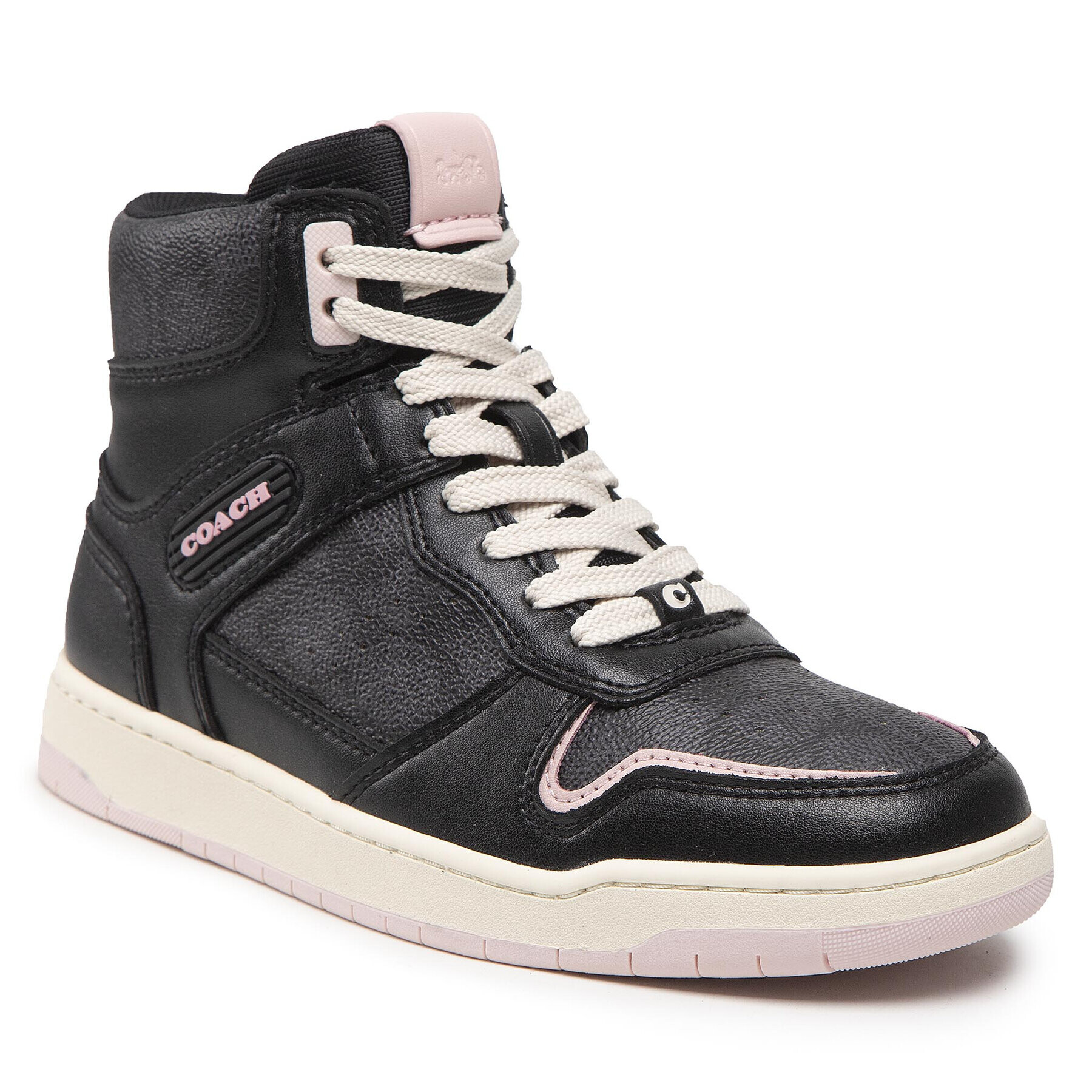 Coach Sneakersy Hi Top Coated Canvas CD304 Čierna - Pepit.sk