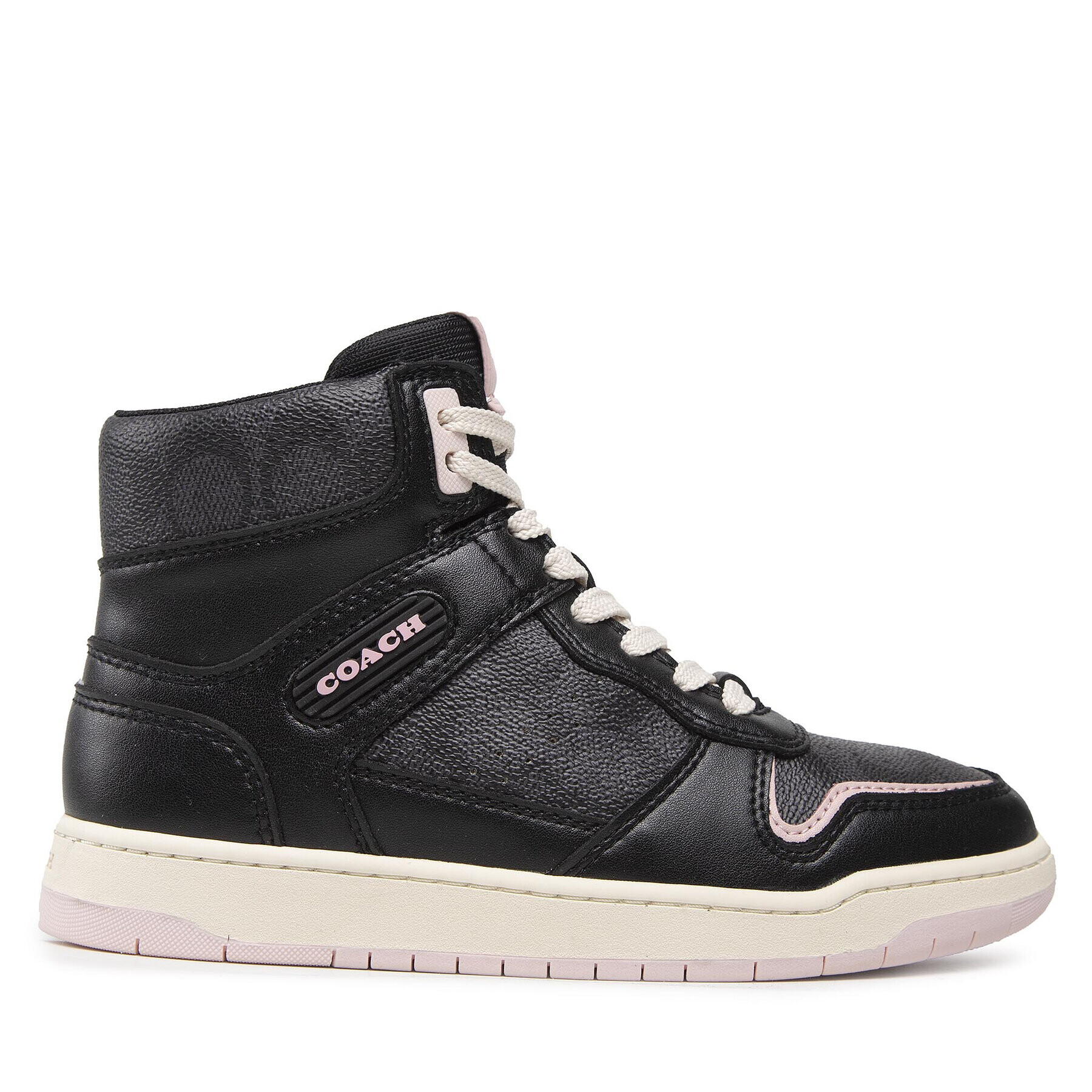 Coach Sneakersy Hi Top Coated Canvas CD304 Čierna - Pepit.sk