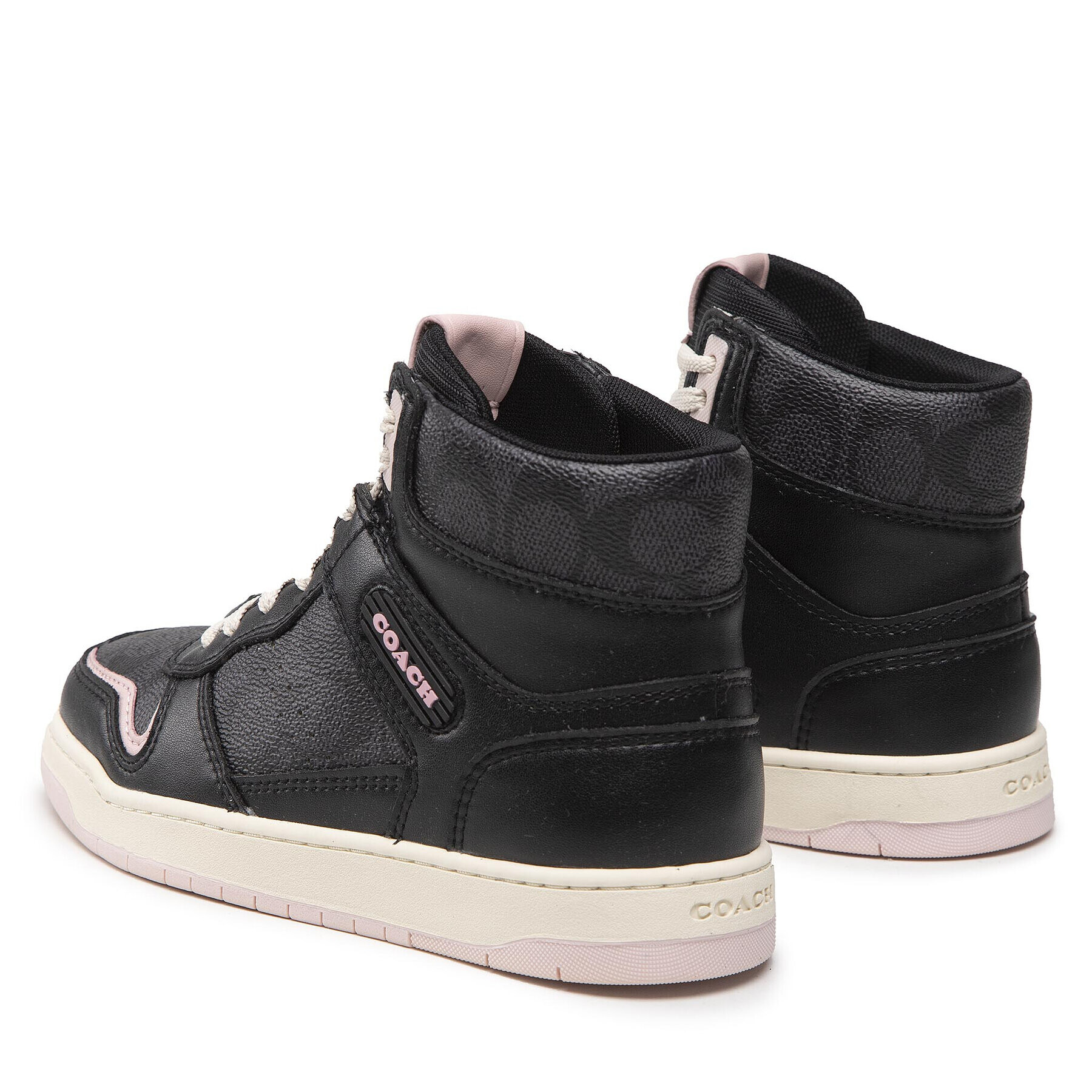 Coach Sneakersy Hi Top Coated Canvas CD304 Čierna - Pepit.sk