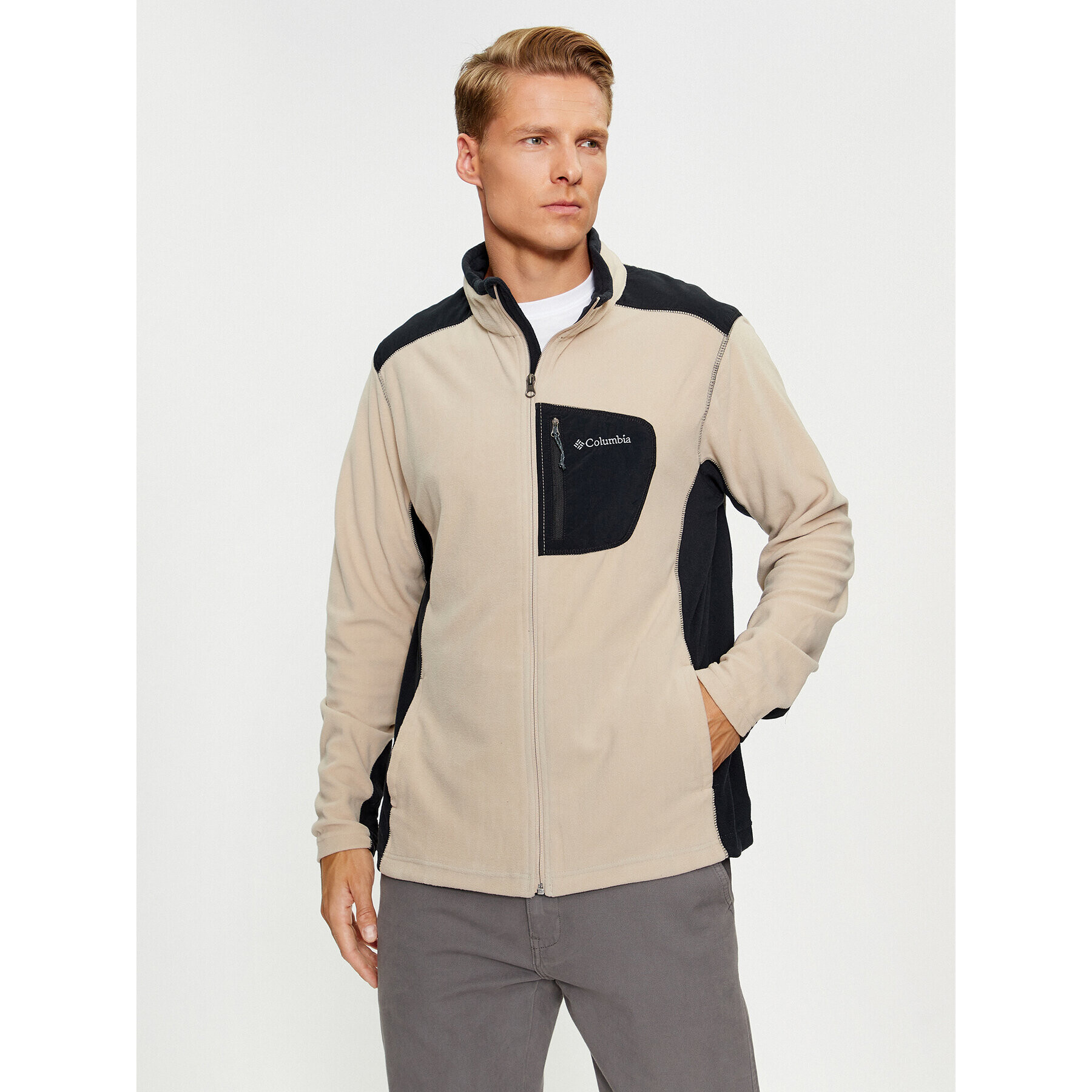 Columbia Fleecová mikina Klamath Range™ Full Zip Hnedá Regular Fit - Pepit.sk