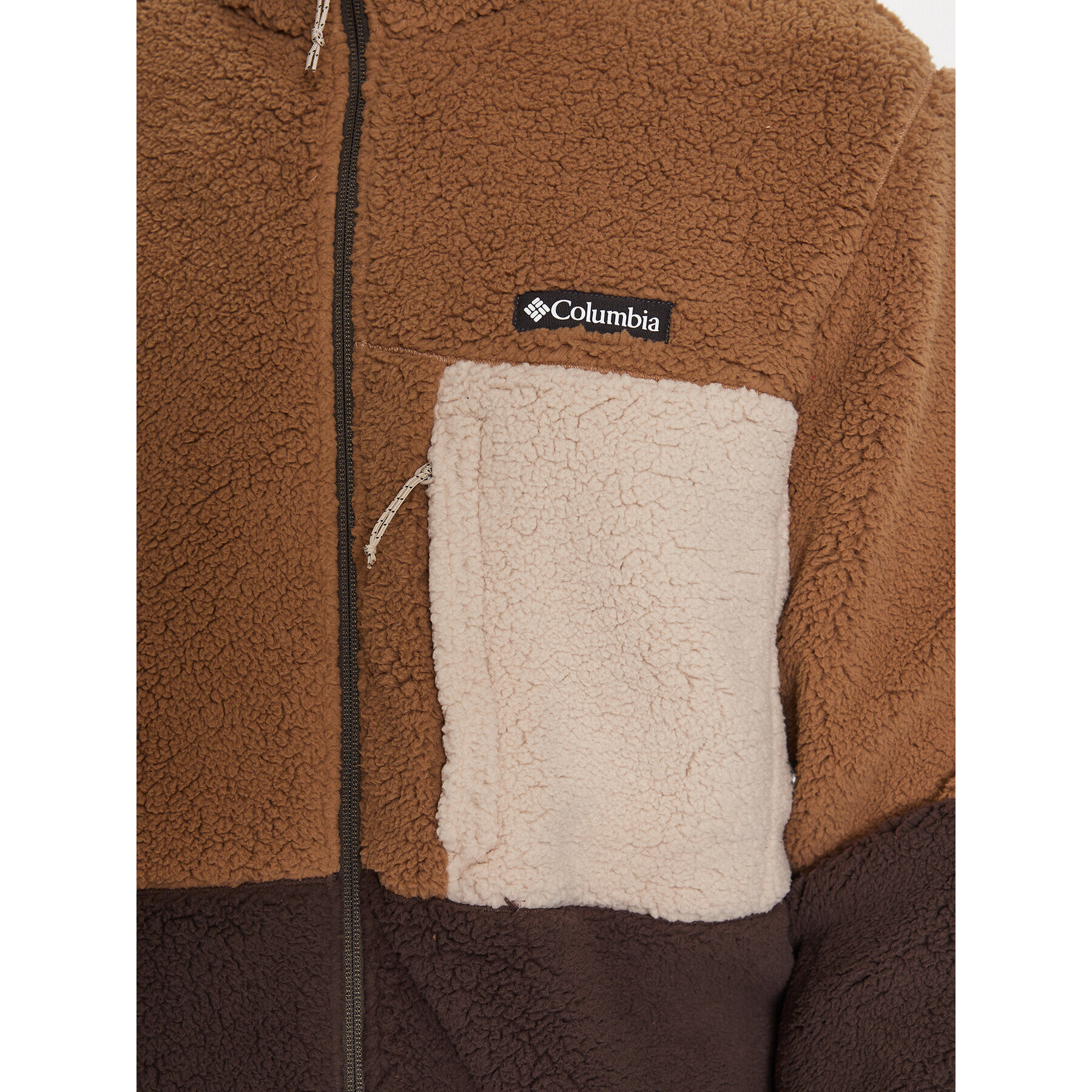 Columbia Fleecová mikina Mountainside™ Heavyweight Fleece Hnedá Regular Fit - Pepit.sk